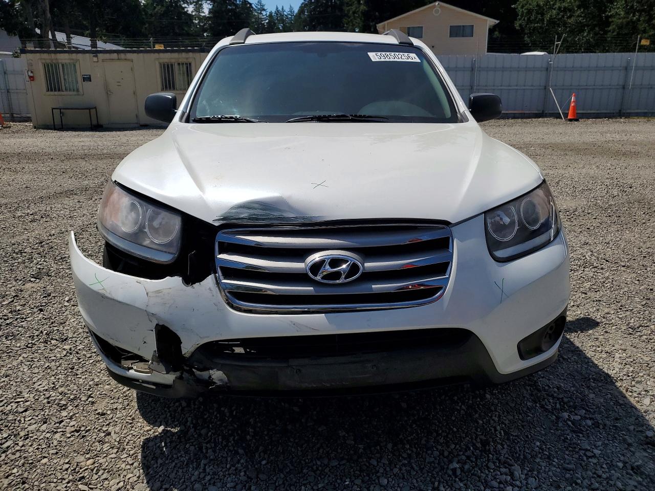 2012 Hyundai Santa Fe Gls White vin: 5XYZG3AB7CG095594