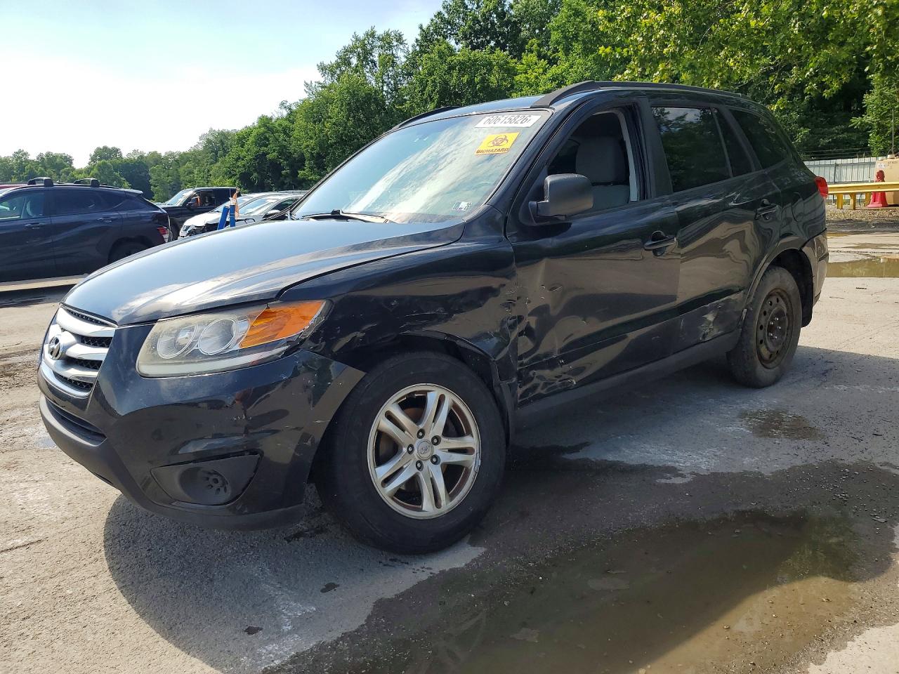 2012 Hyundai Santa Fe Gls Black vin: 5XYZG3AB7CG111440