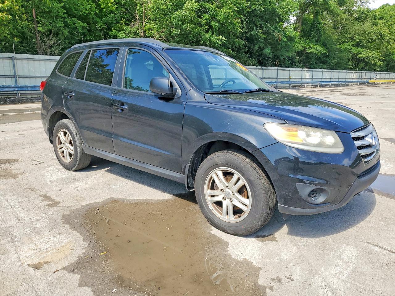 2012 Hyundai Santa Fe Gls Black vin: 5XYZG3AB7CG111440