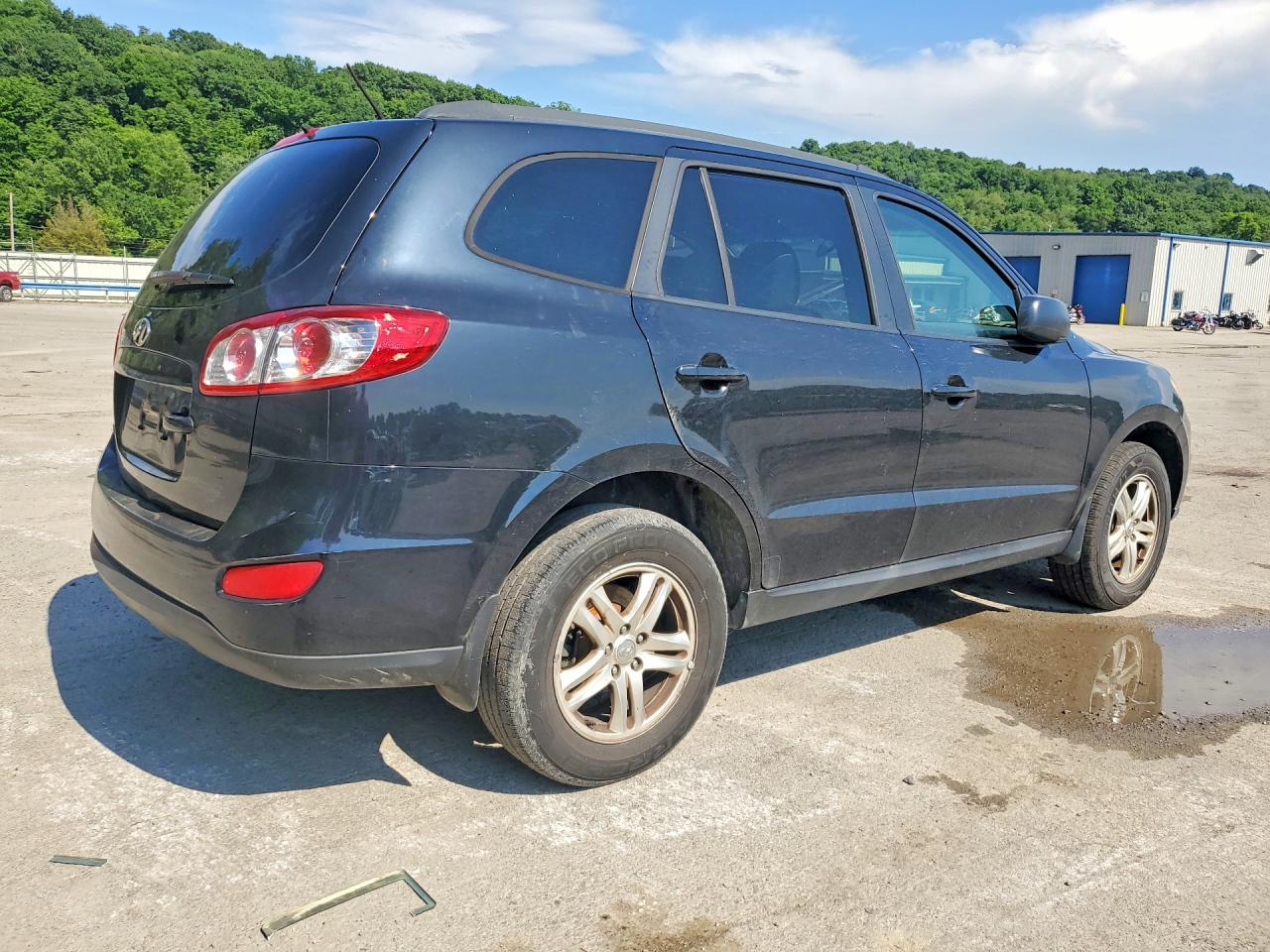 2012 Hyundai Santa Fe Gls Black vin: 5XYZG3AB7CG111440