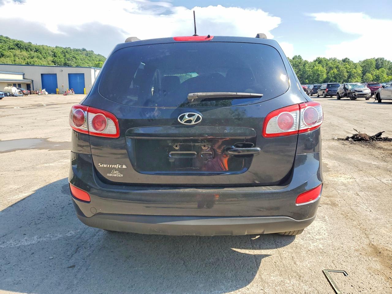 2012 Hyundai Santa Fe Gls Black vin: 5XYZG3AB7CG111440