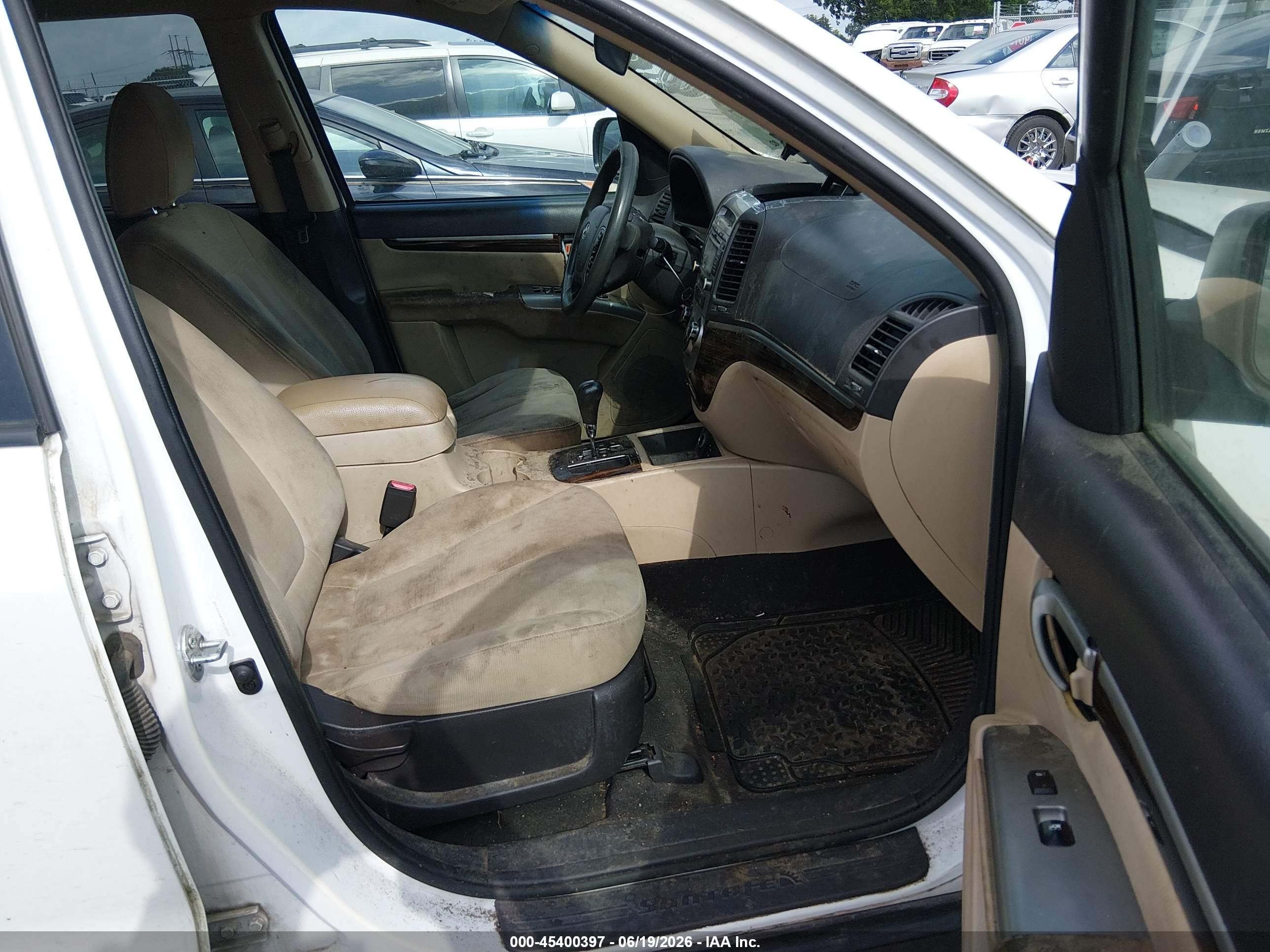 2012 Hyundai Santa Fe Gls White vin: 5XYZG3AB7CG118324