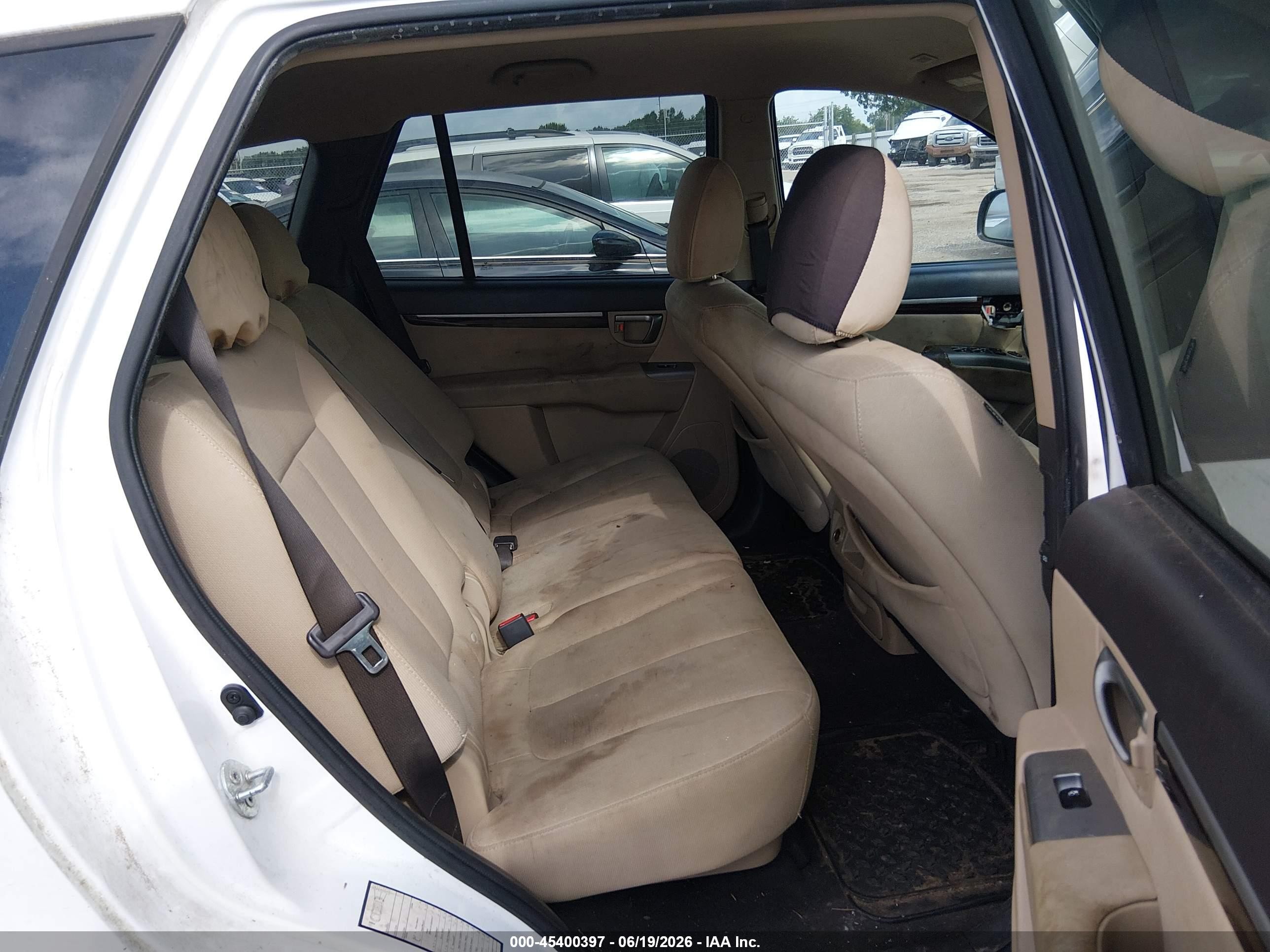 2012 Hyundai Santa Fe Gls White vin: 5XYZG3AB7CG118324