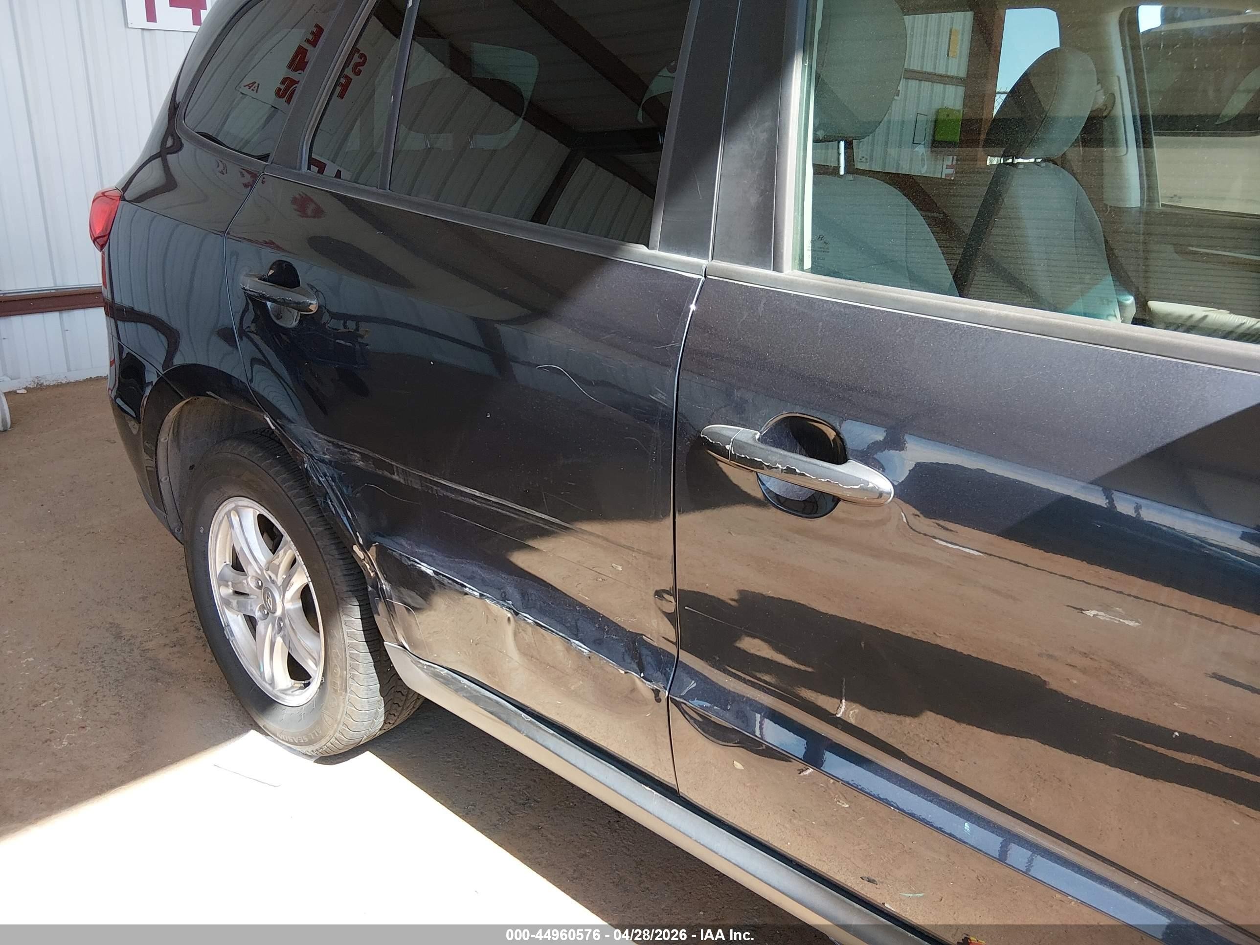 2012 Hyundai Santa Fe Gls Black vin: 5XYZG3AB7CG121885