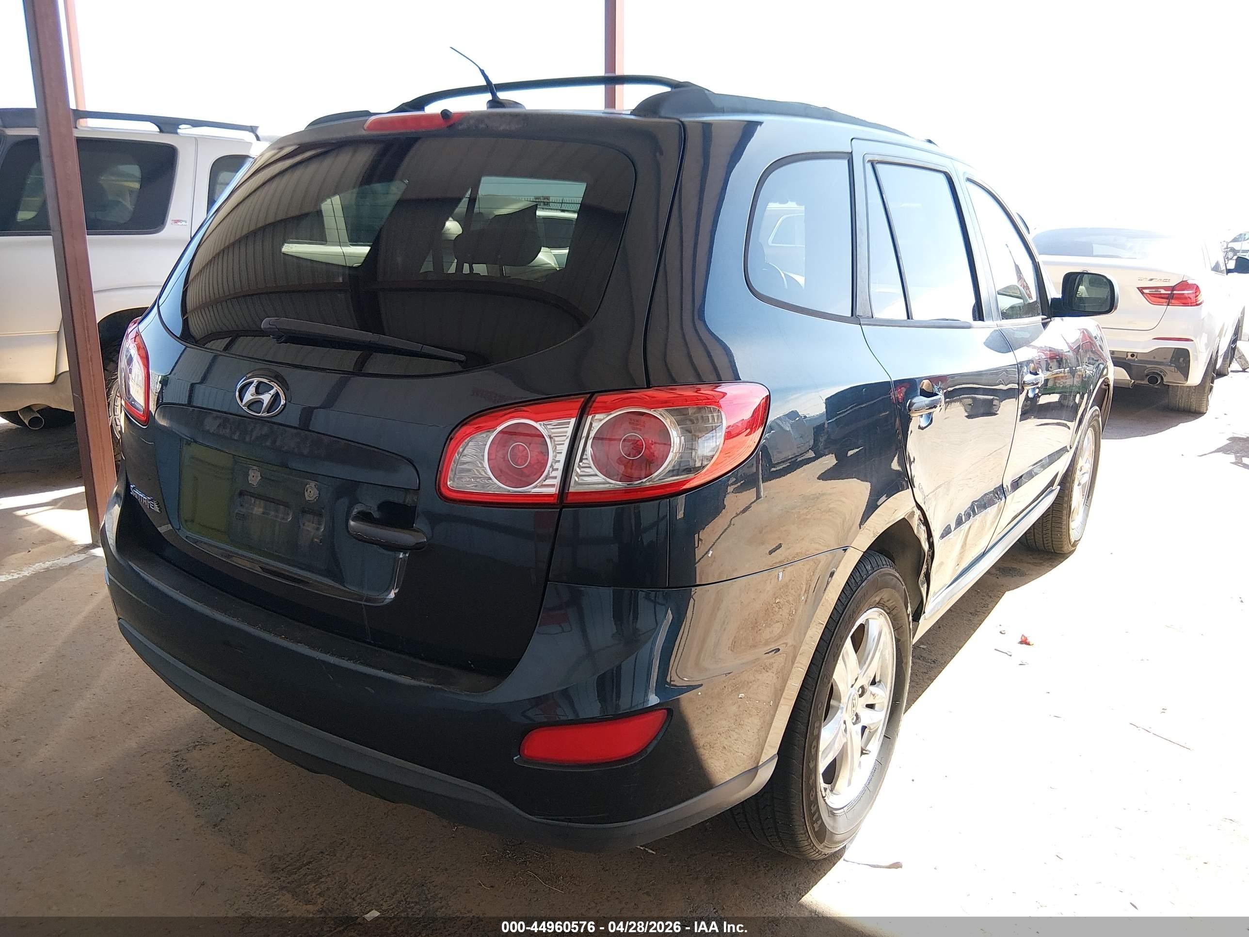 2012 Hyundai Santa Fe Gls Black vin: 5XYZG3AB7CG121885