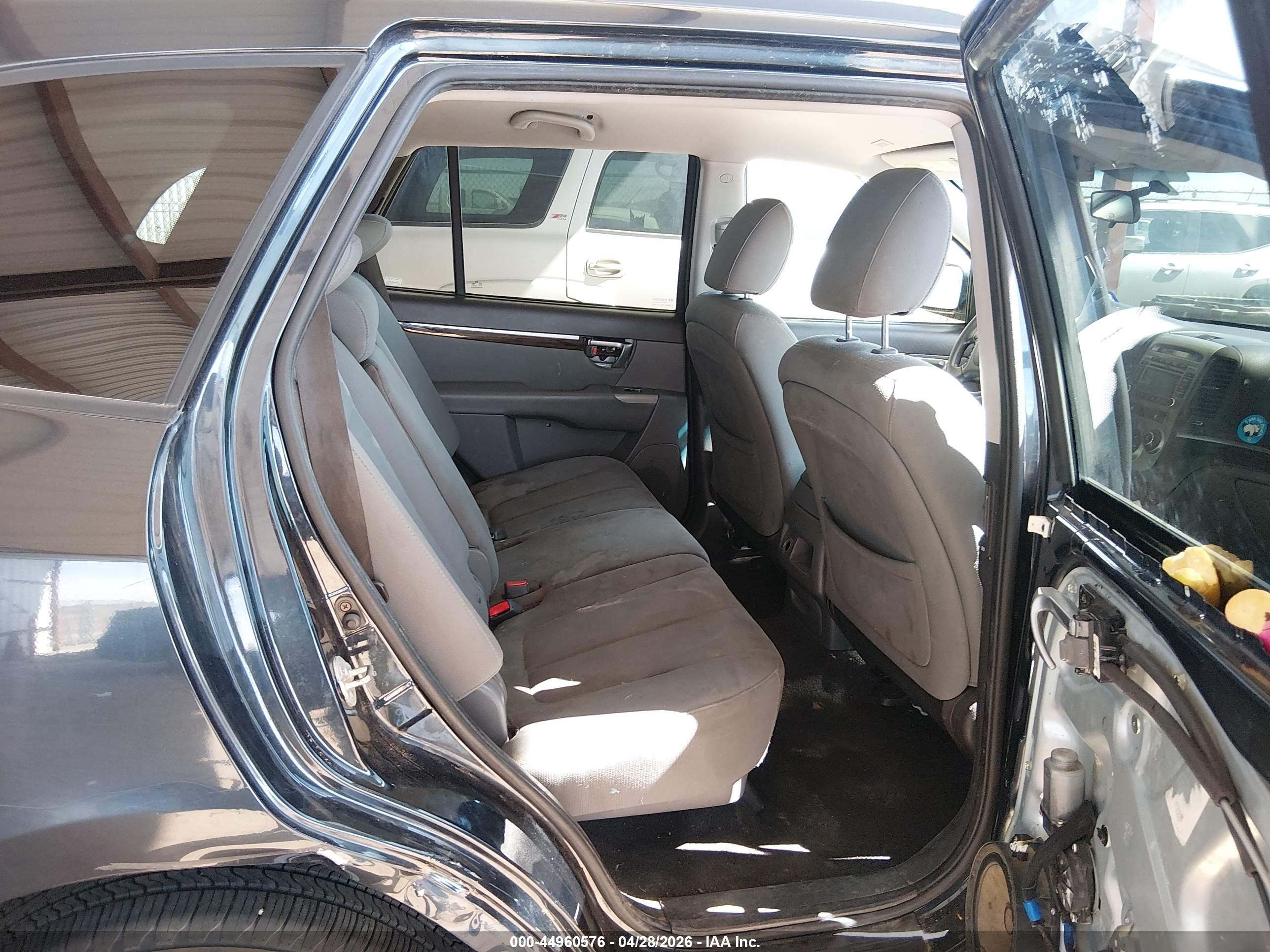 2012 Hyundai Santa Fe Gls Black vin: 5XYZG3AB7CG121885