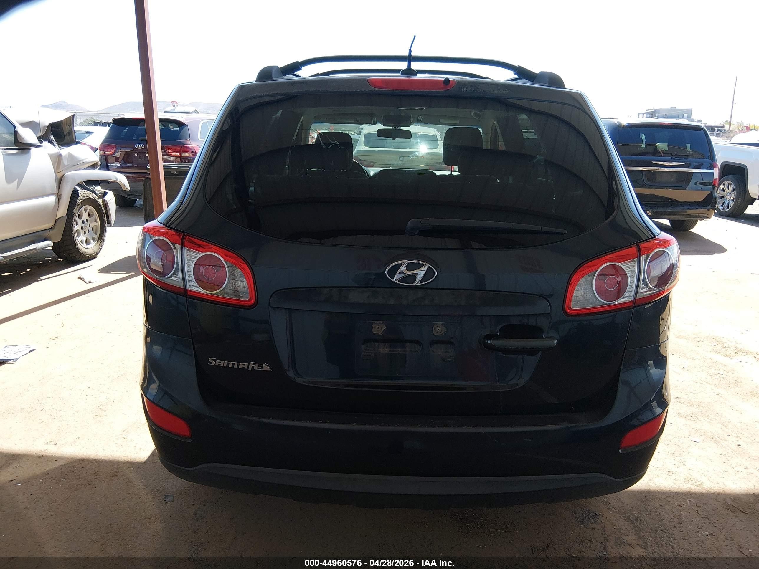 2012 Hyundai Santa Fe Gls Black vin: 5XYZG3AB7CG121885
