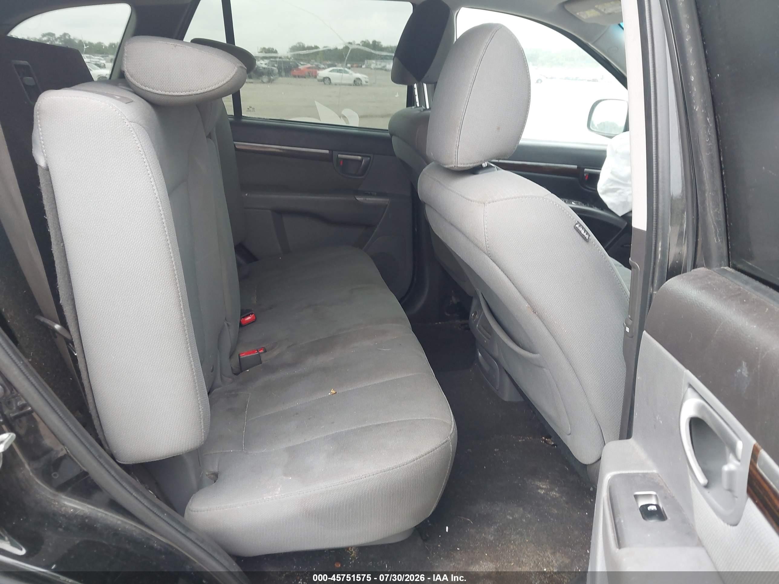 2012 Hyundai Santa Fe Gls Black vin: 5XYZG3AB7CG135060
