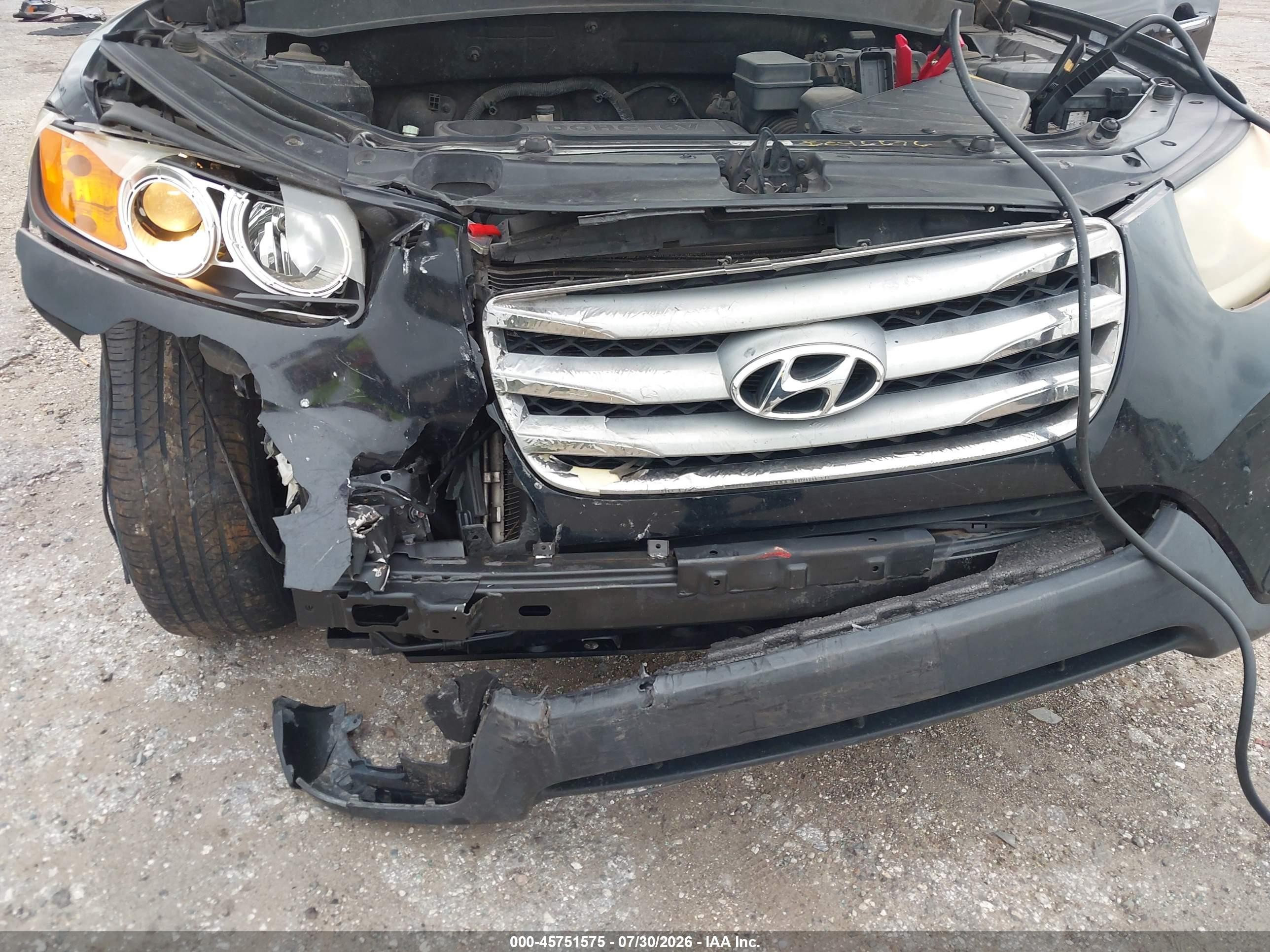 2012 Hyundai Santa Fe Gls Black vin: 5XYZG3AB7CG135060
