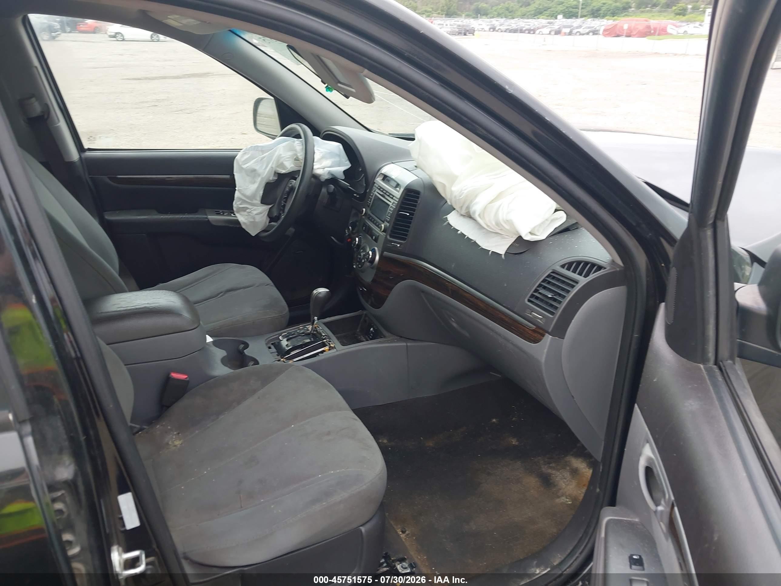 2012 Hyundai Santa Fe Gls Black vin: 5XYZG3AB7CG135060