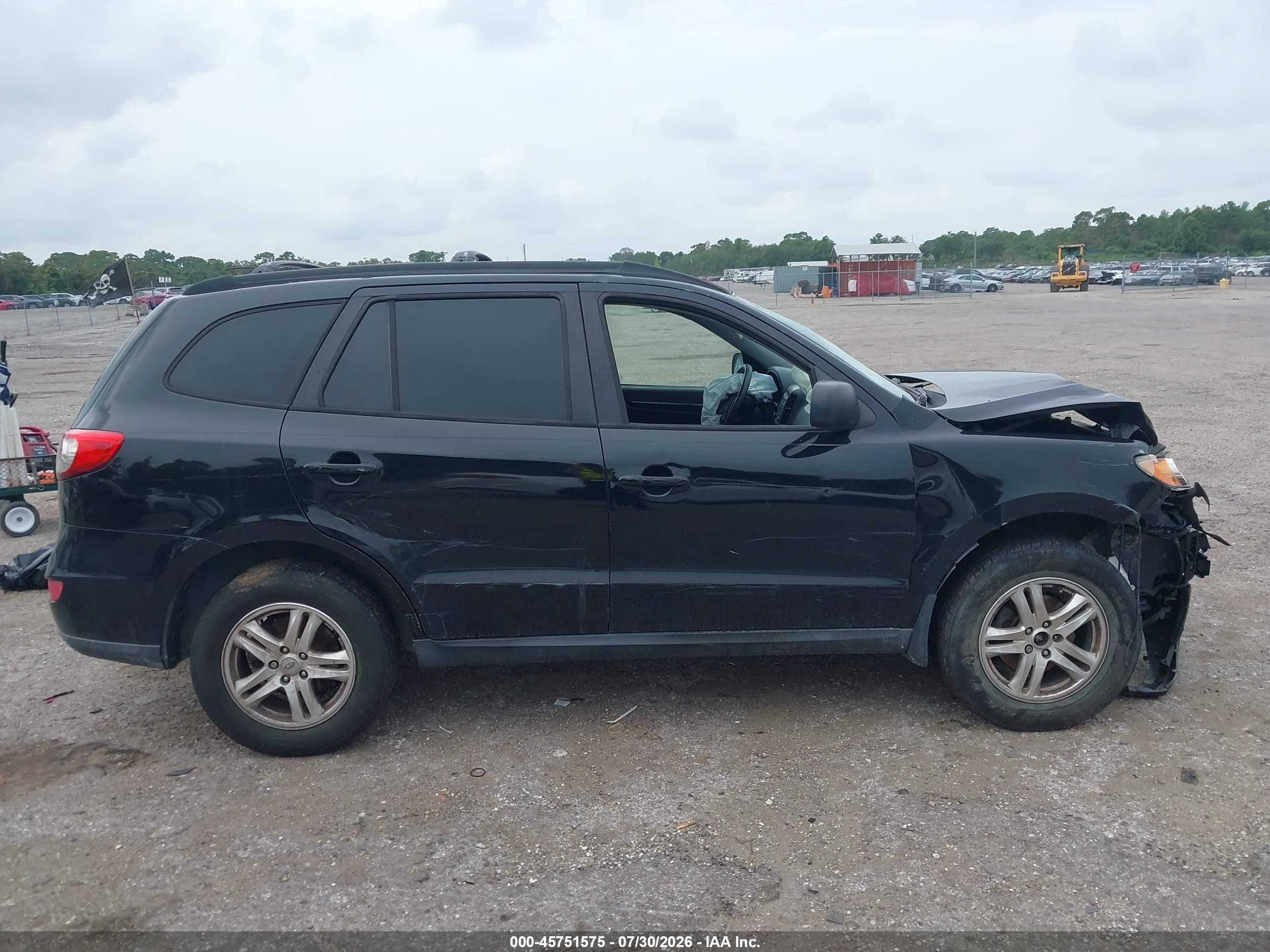2012 Hyundai Santa Fe Gls Black vin: 5XYZG3AB7CG135060