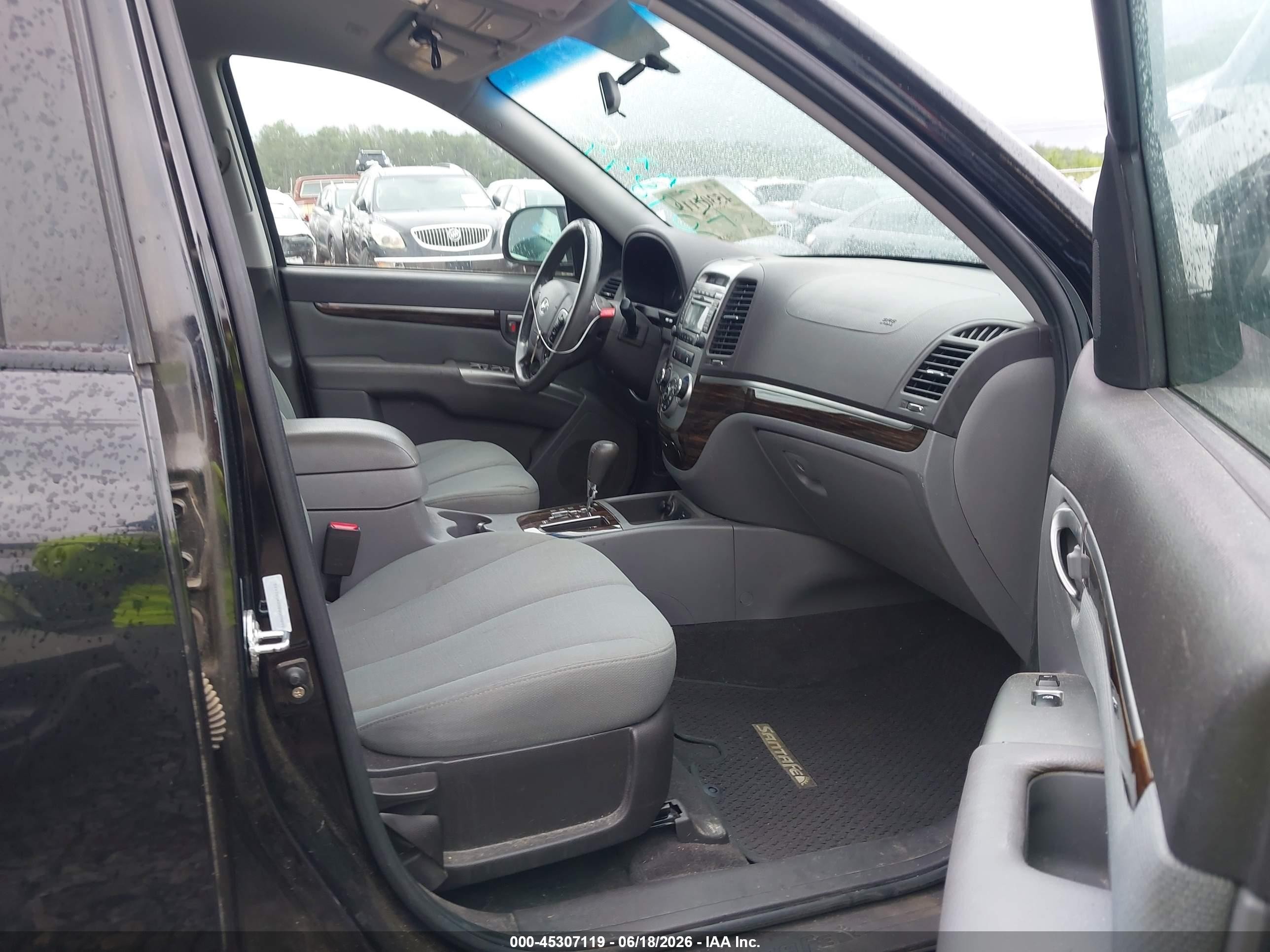 2011 Hyundai Santa Fe Gls Black vin: 5XYZG3AB8BG009899