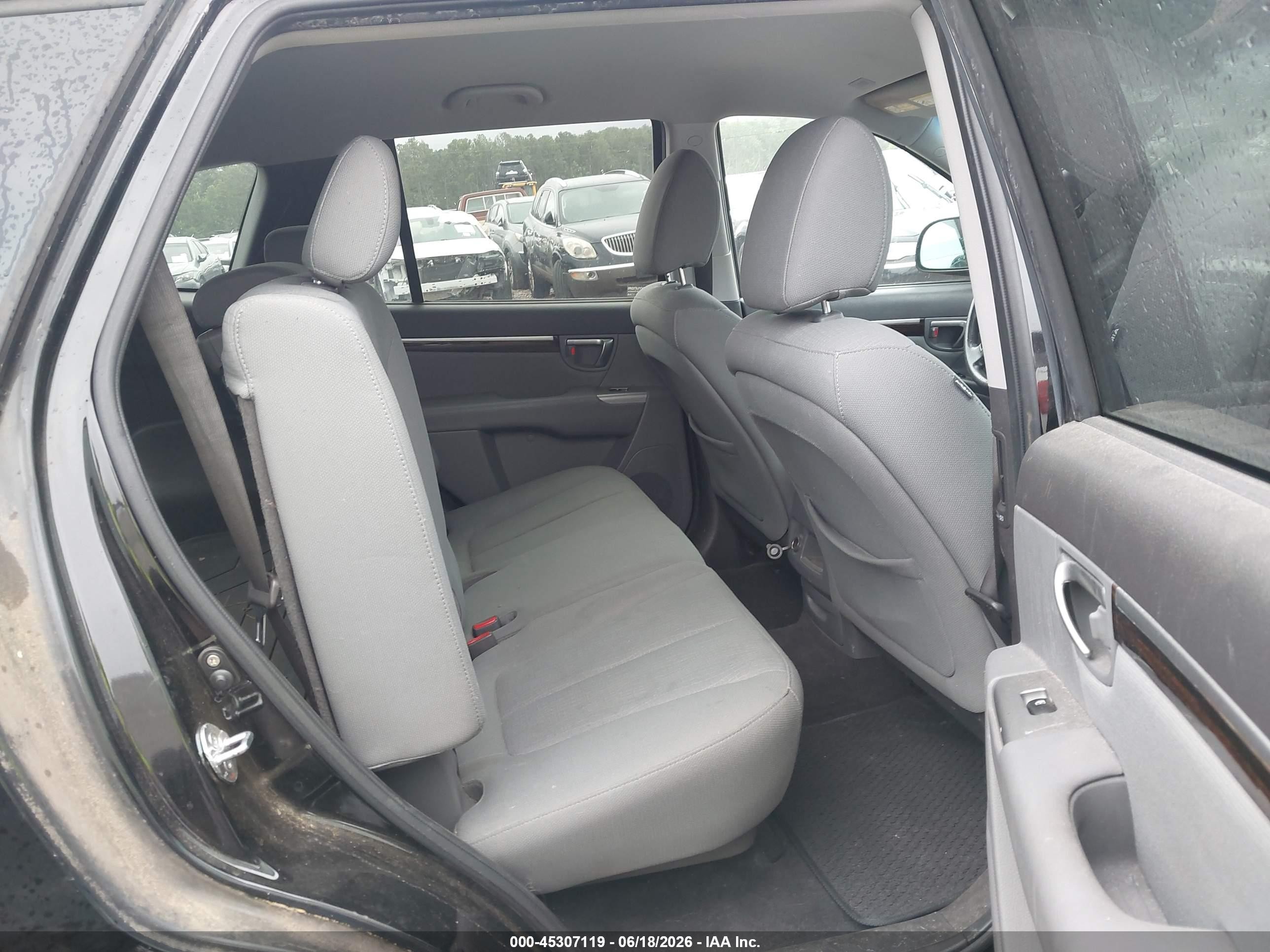 2011 Hyundai Santa Fe Gls Black vin: 5XYZG3AB8BG009899