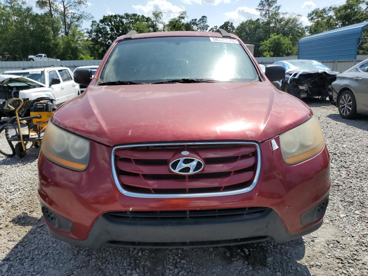 2011 Hyundai Santa Fe Gls Burgundy vin: 5XYZG3AB8BG054969