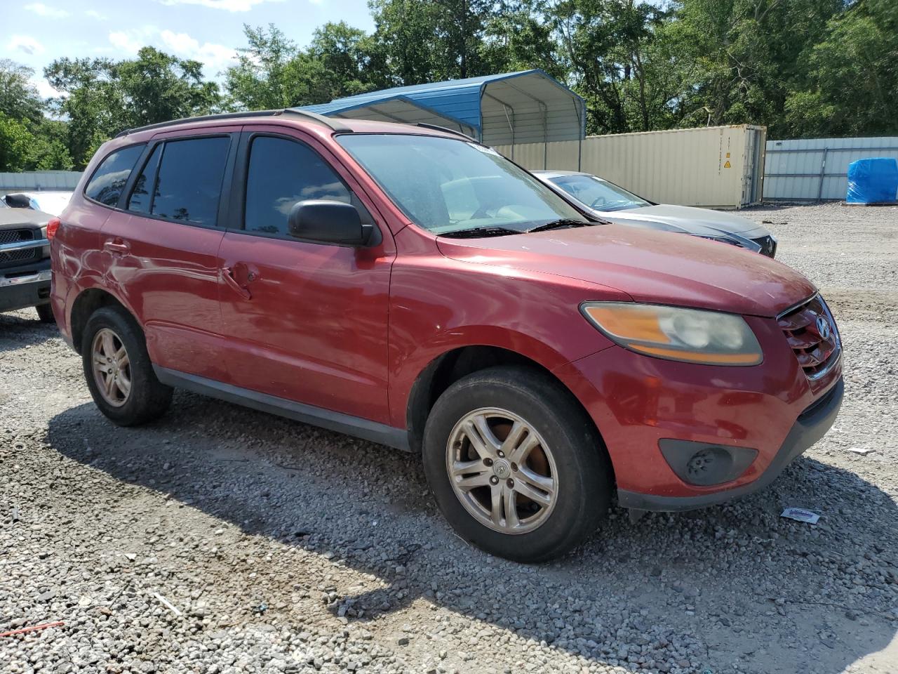 2011 Hyundai Santa Fe Gls Burgundy vin: 5XYZG3AB8BG054969