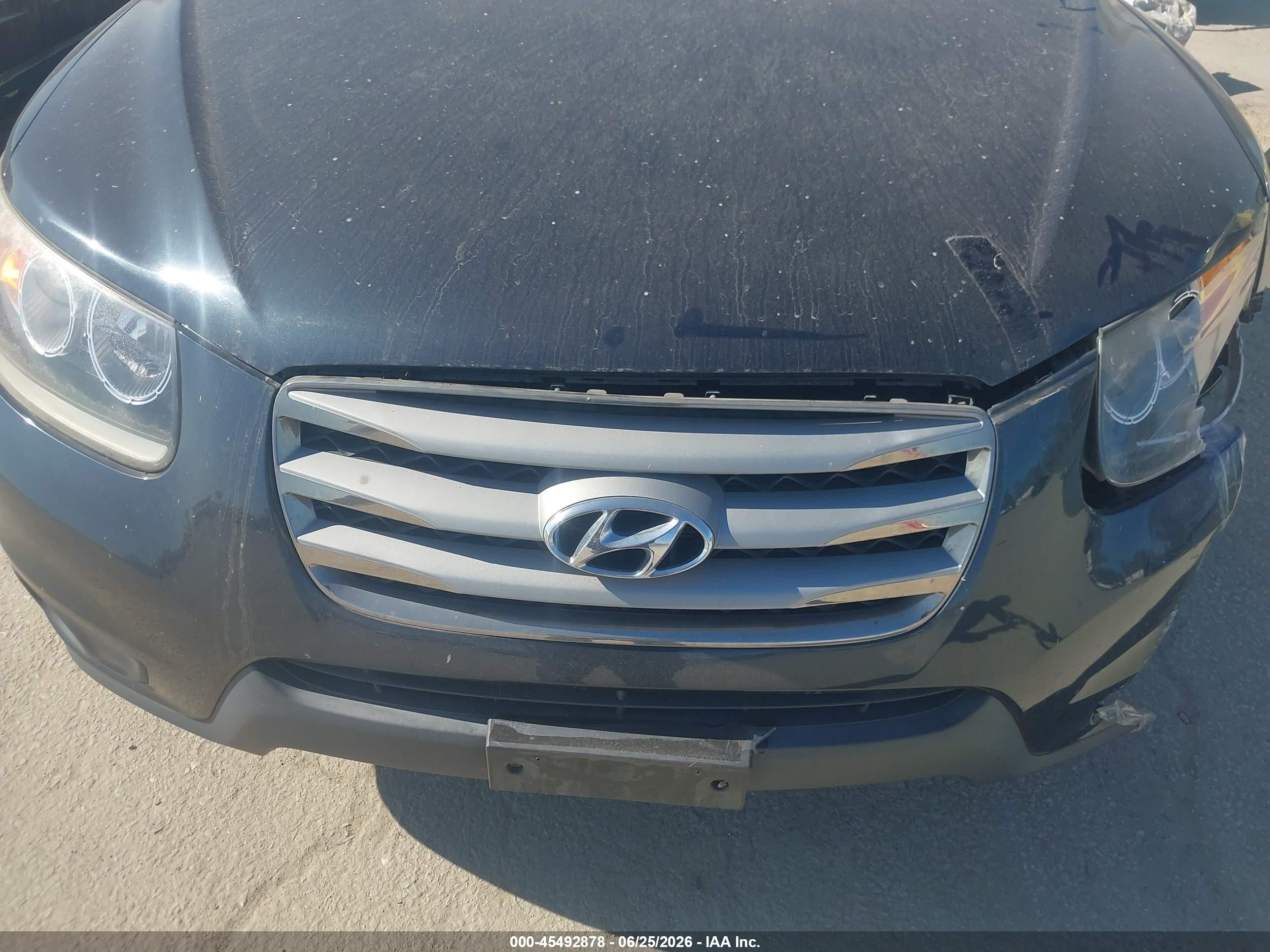 2012 Hyundai Santa Fe Gls Black vin: 5XYZG3AB8CG100477