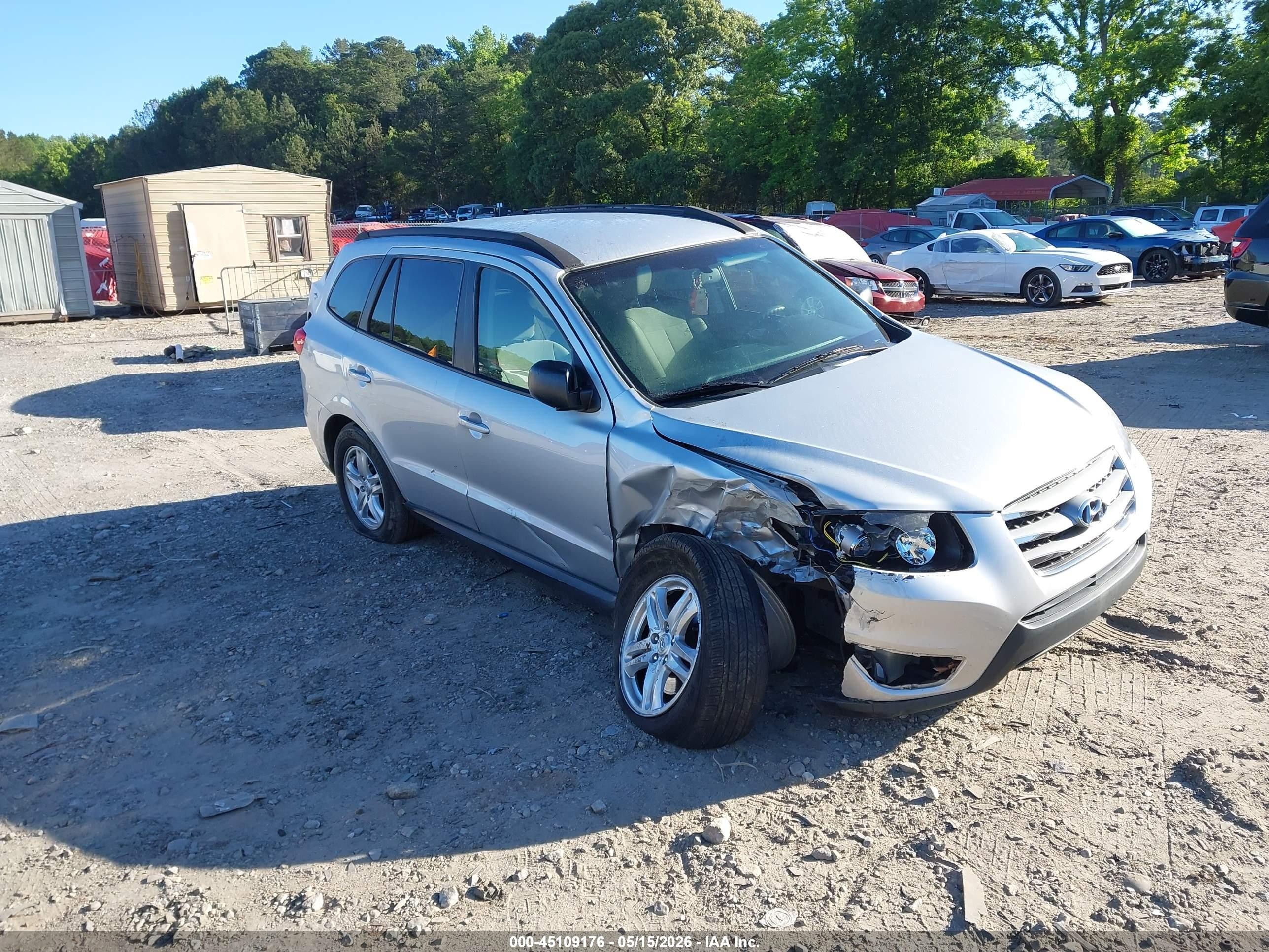 2012 Hyundai Santa Fe Gls Серебряный vin: 5XYZG3AB8CG101368