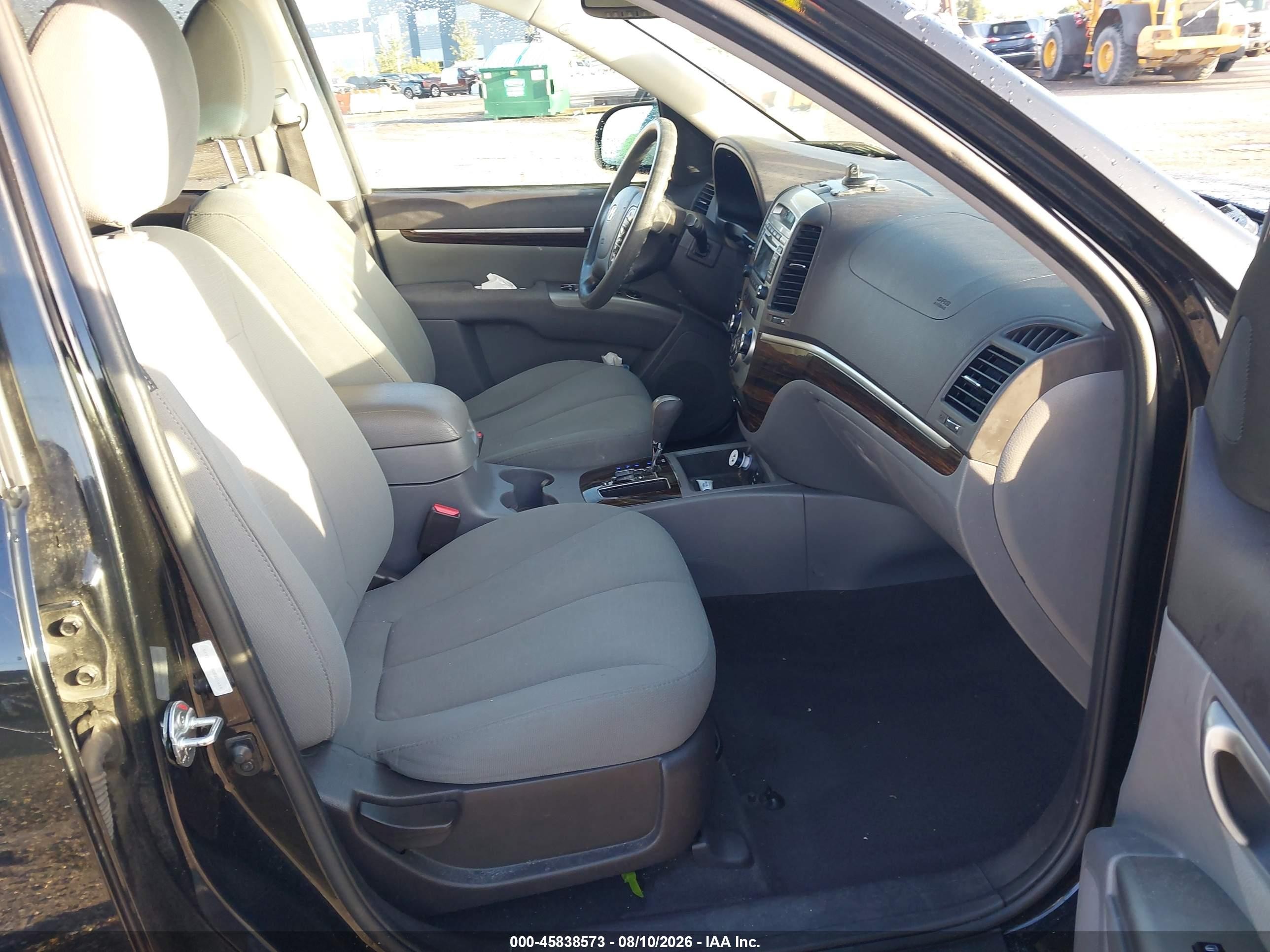 2012 Hyundai Santa Fe Gls Black vin: 5XYZG3AB8CG101614