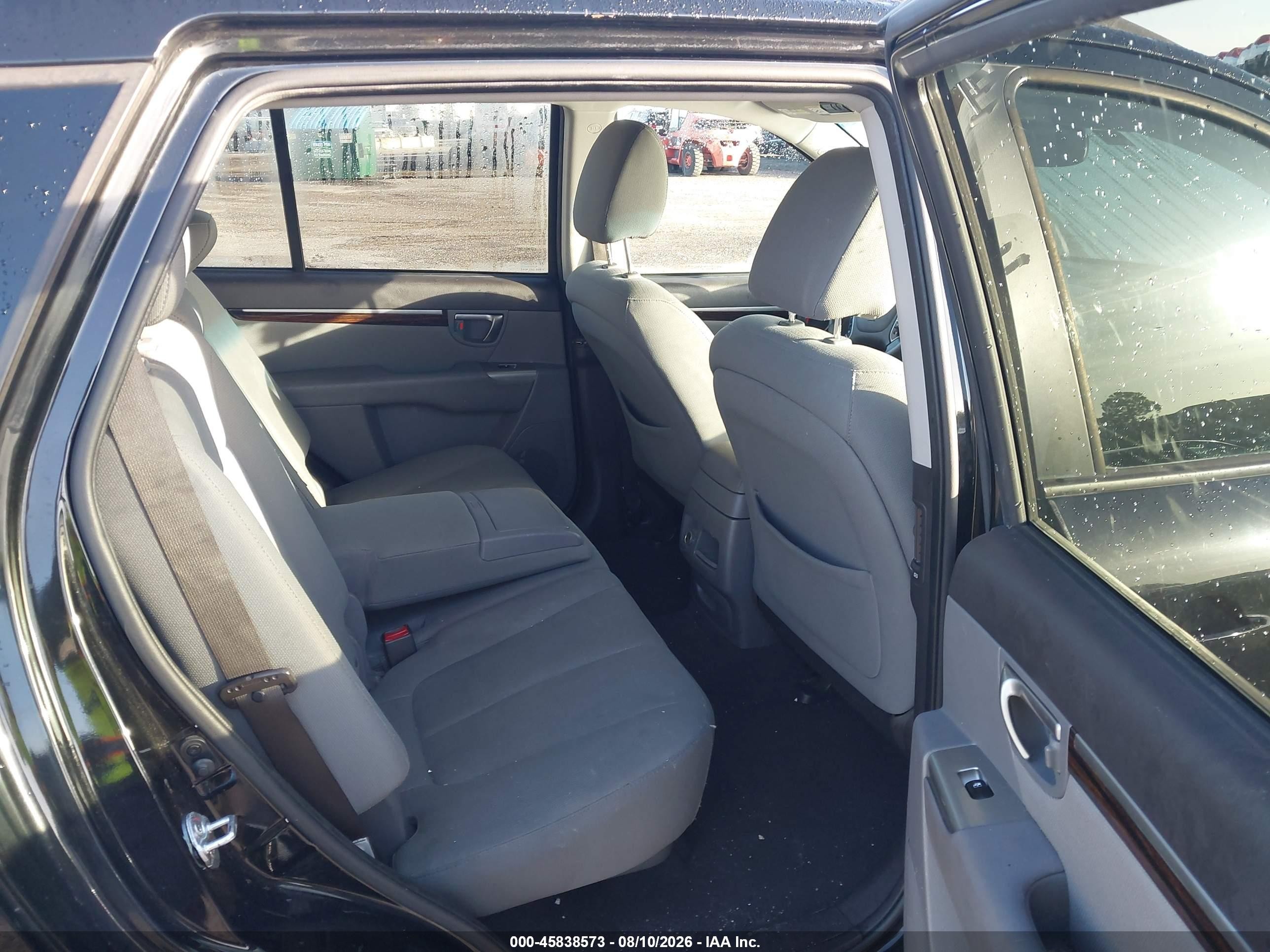 2012 Hyundai Santa Fe Gls Black vin: 5XYZG3AB8CG101614