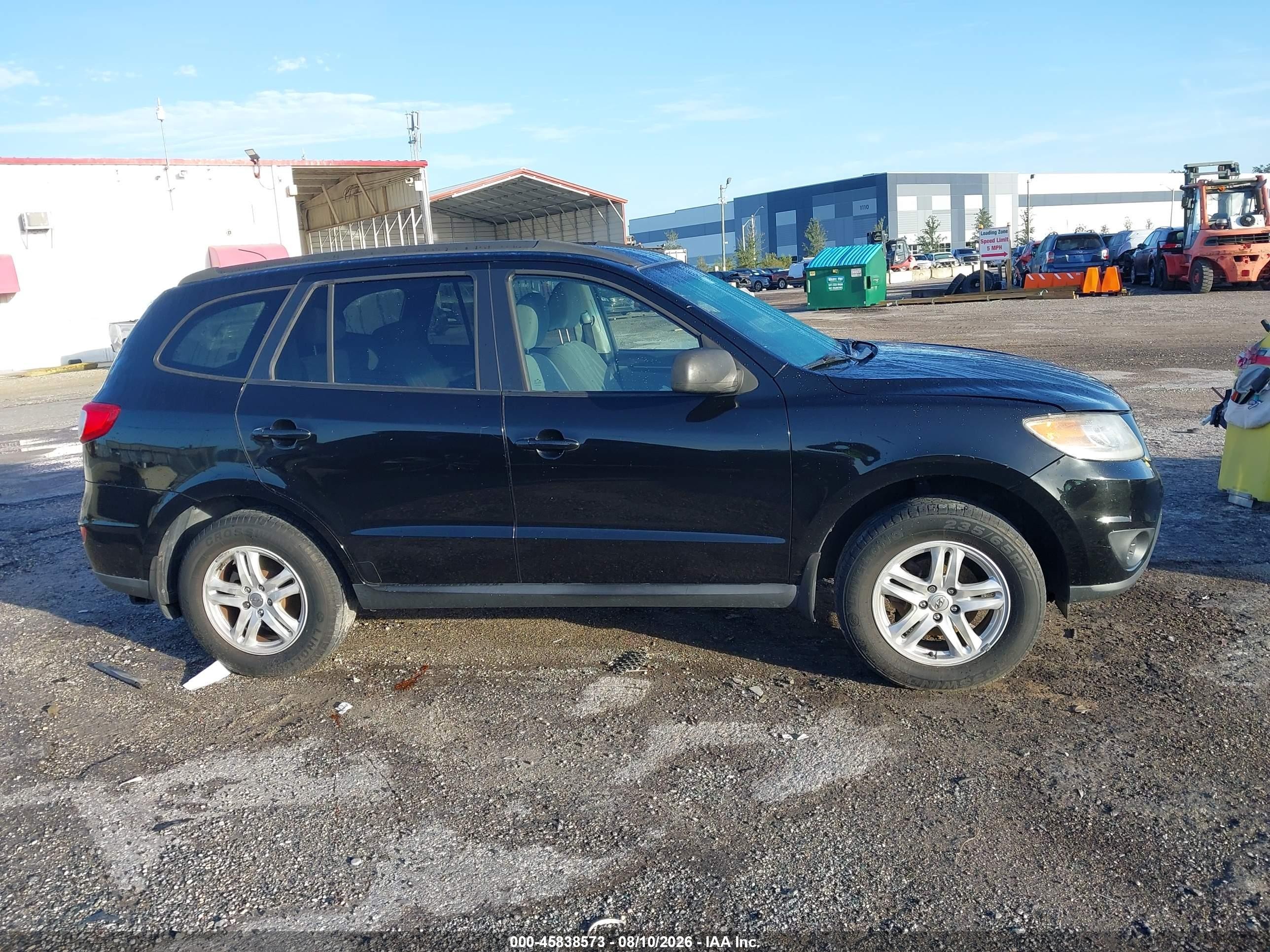 2012 Hyundai Santa Fe Gls Black vin: 5XYZG3AB8CG101614