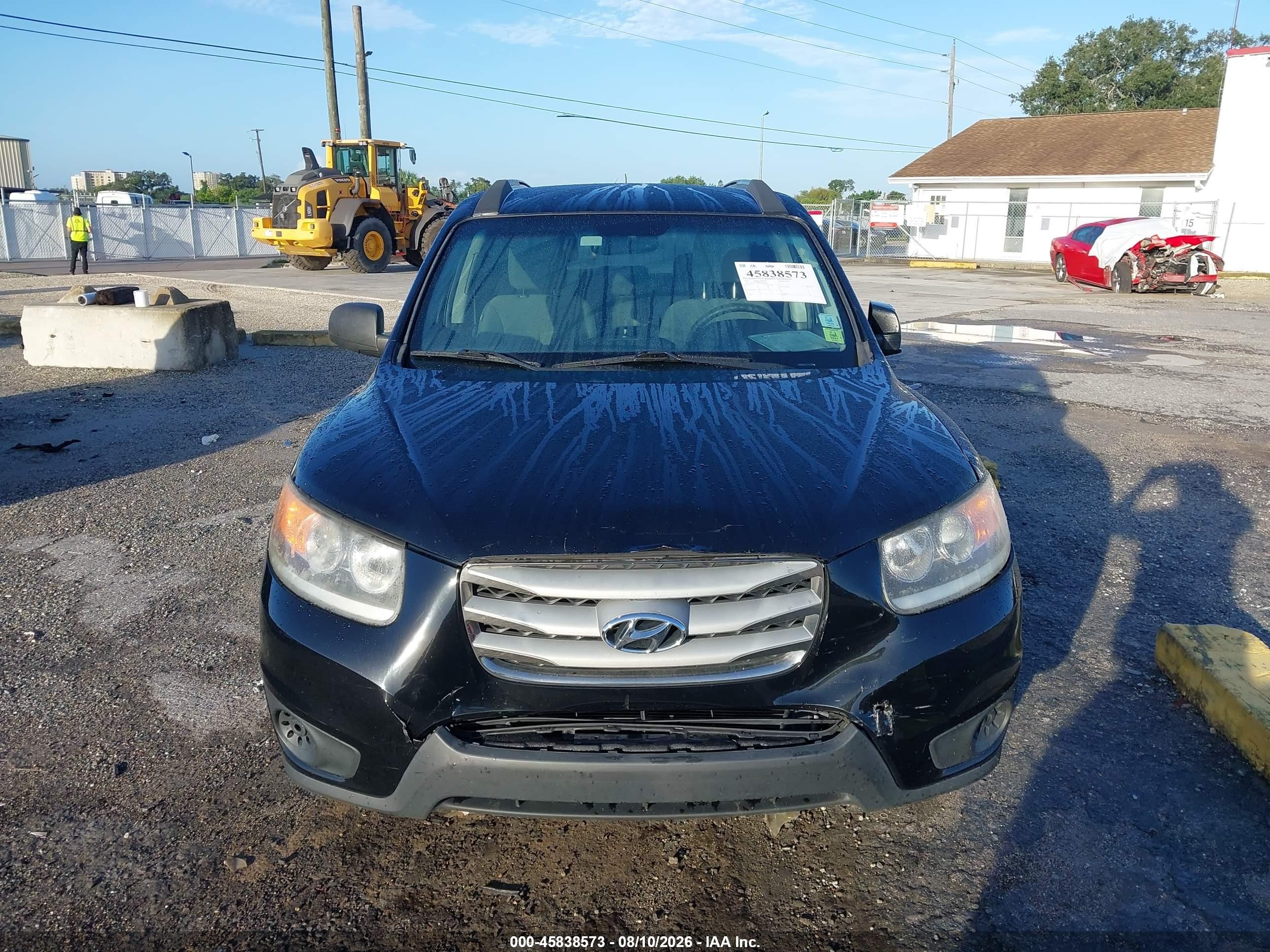 2012 Hyundai Santa Fe Gls Black vin: 5XYZG3AB8CG101614