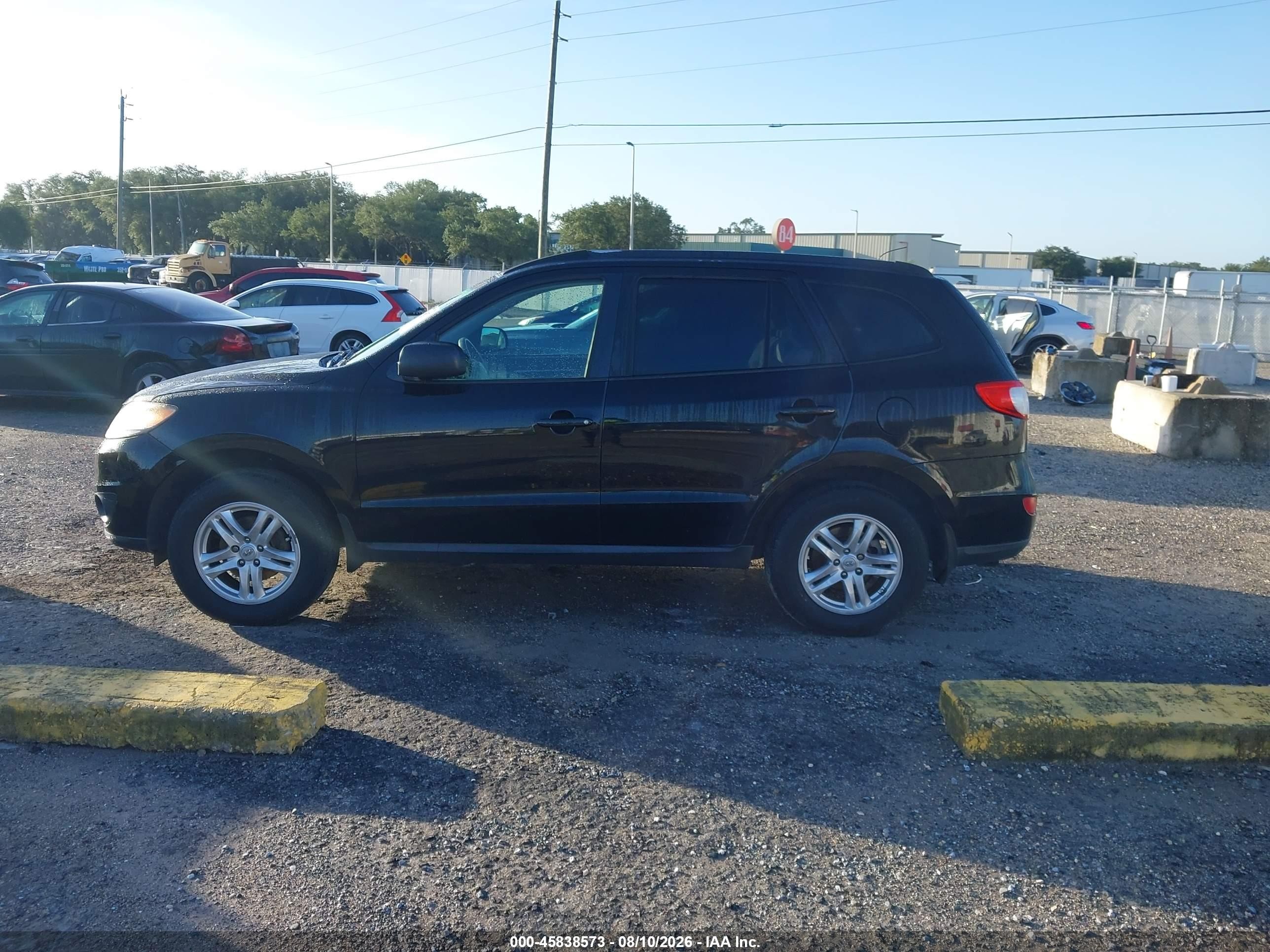 2012 Hyundai Santa Fe Gls Black vin: 5XYZG3AB8CG101614