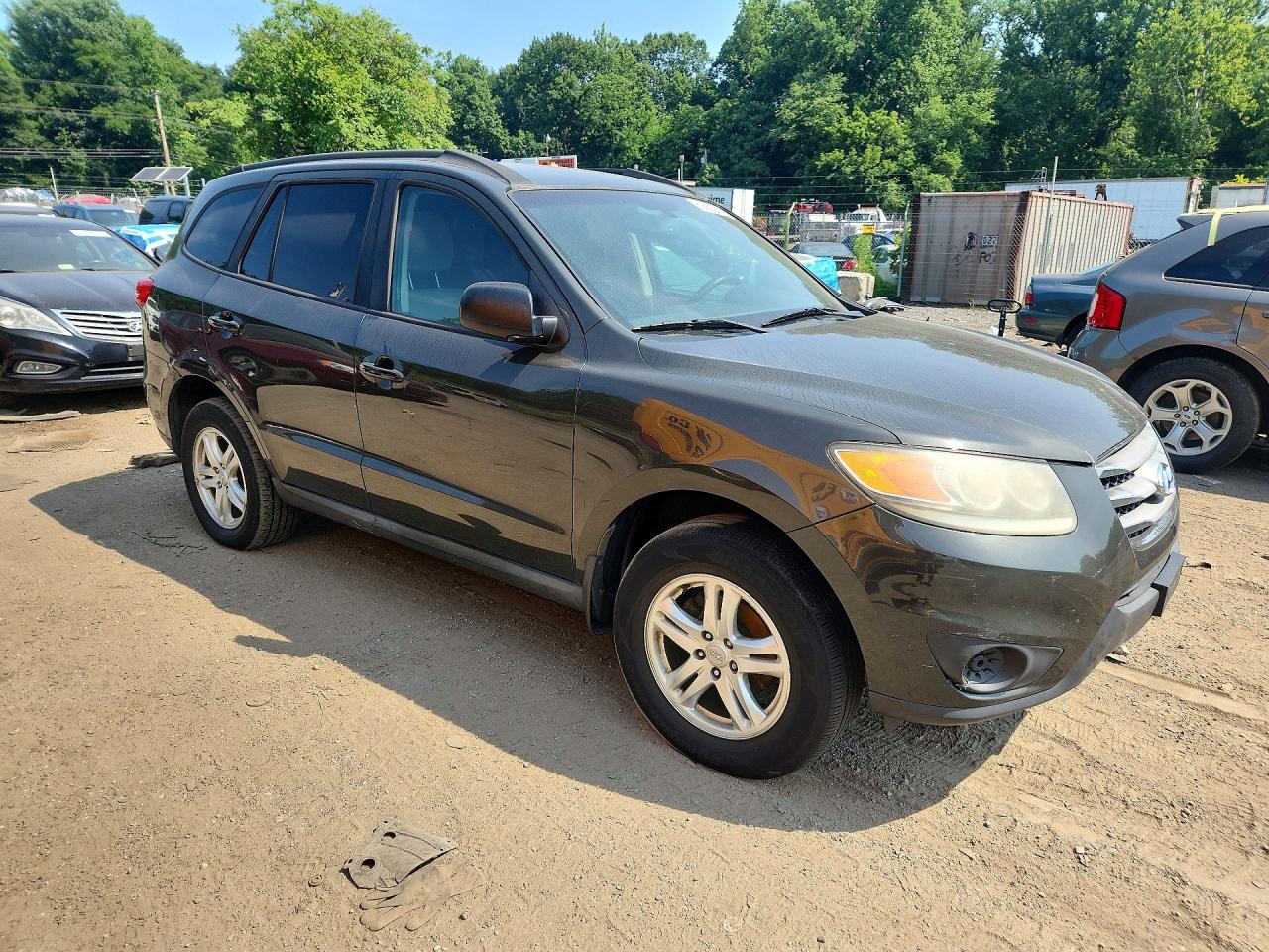 2012 Hyundai Santa Fe Gls Gray vin: 5XYZG3AB8CG151994