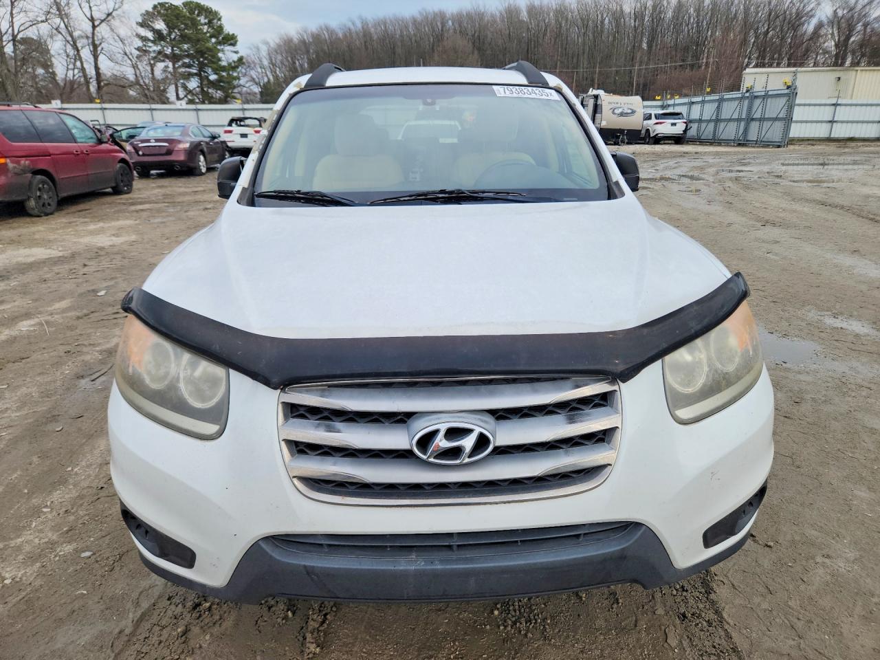 2012 Hyundai Santa Fe White vin: 5XYZG3AB8CG153292