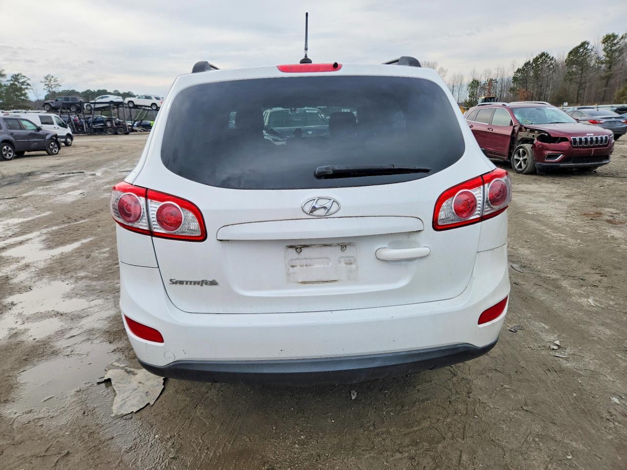 2012 Hyundai Santa Fe White vin: 5XYZG3AB8CG153292