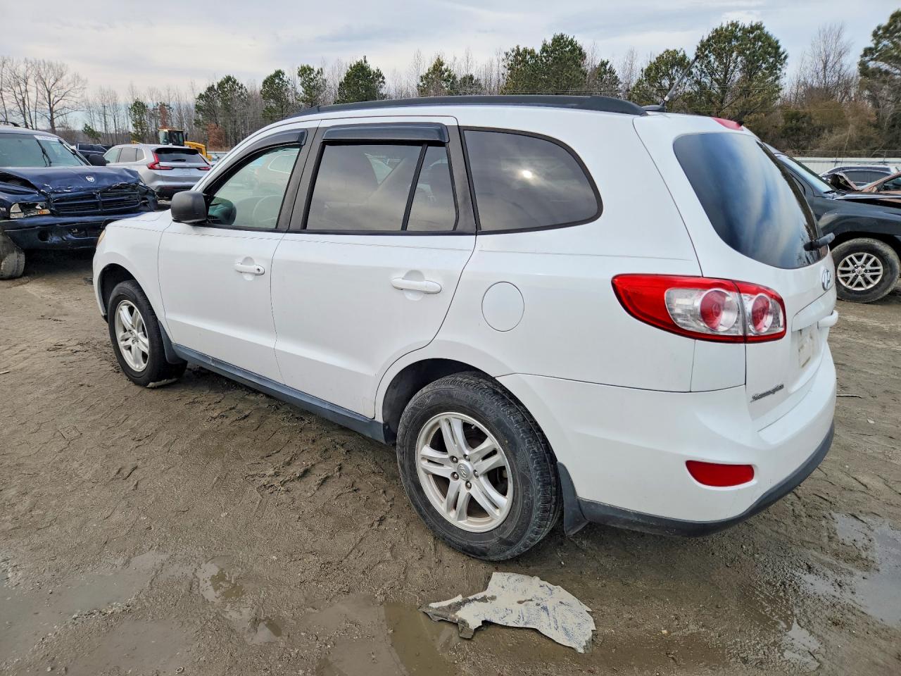 2012 Hyundai Santa Fe White vin: 5XYZG3AB8CG153292