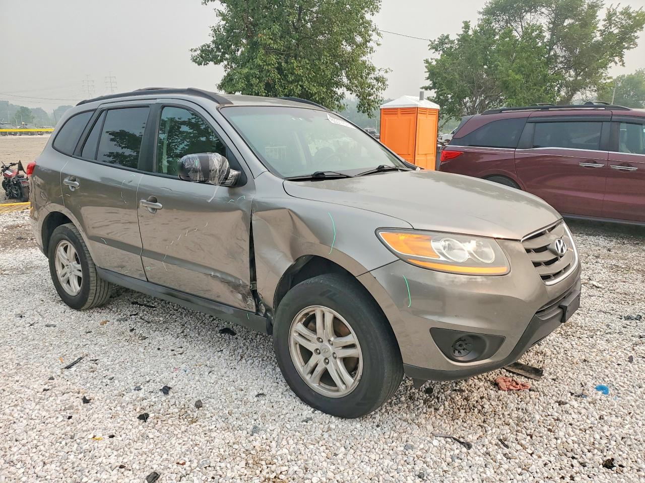 2011 Hyundai Santa Fe Gls Silver vin: 5XYZG3AB9BG018336