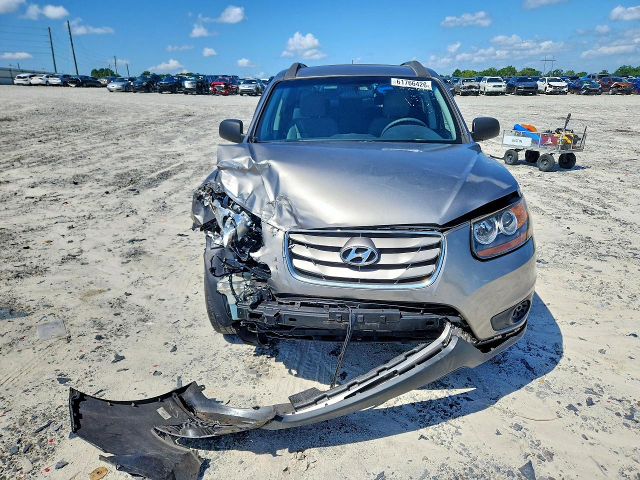 2011 Hyundai Santa Fe Gls Серый vin: 5XYZG3AB9BG028994