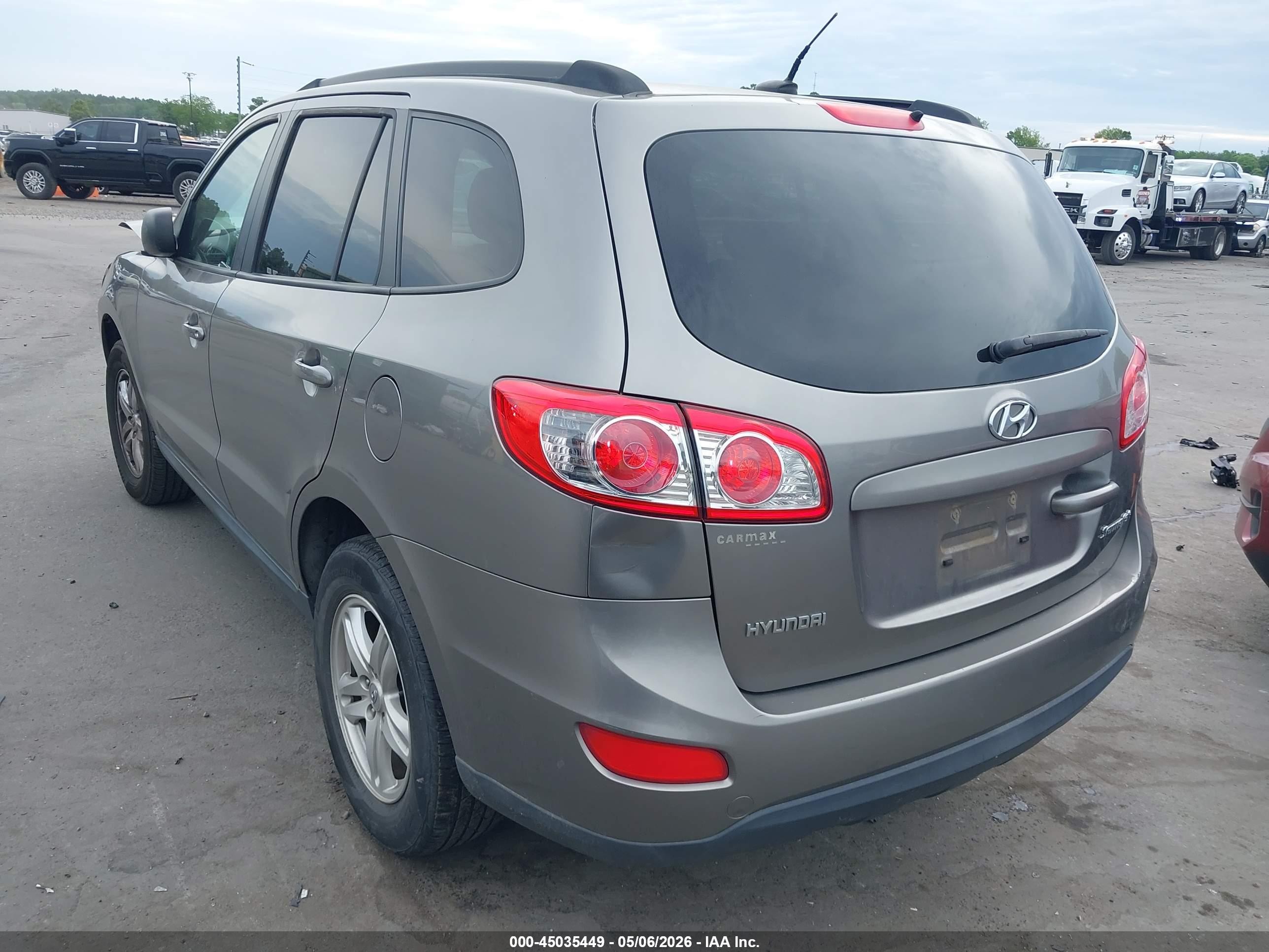 2011 Hyundai Santa Fe Gls Gray vin: 5XYZG3AB9BG045374