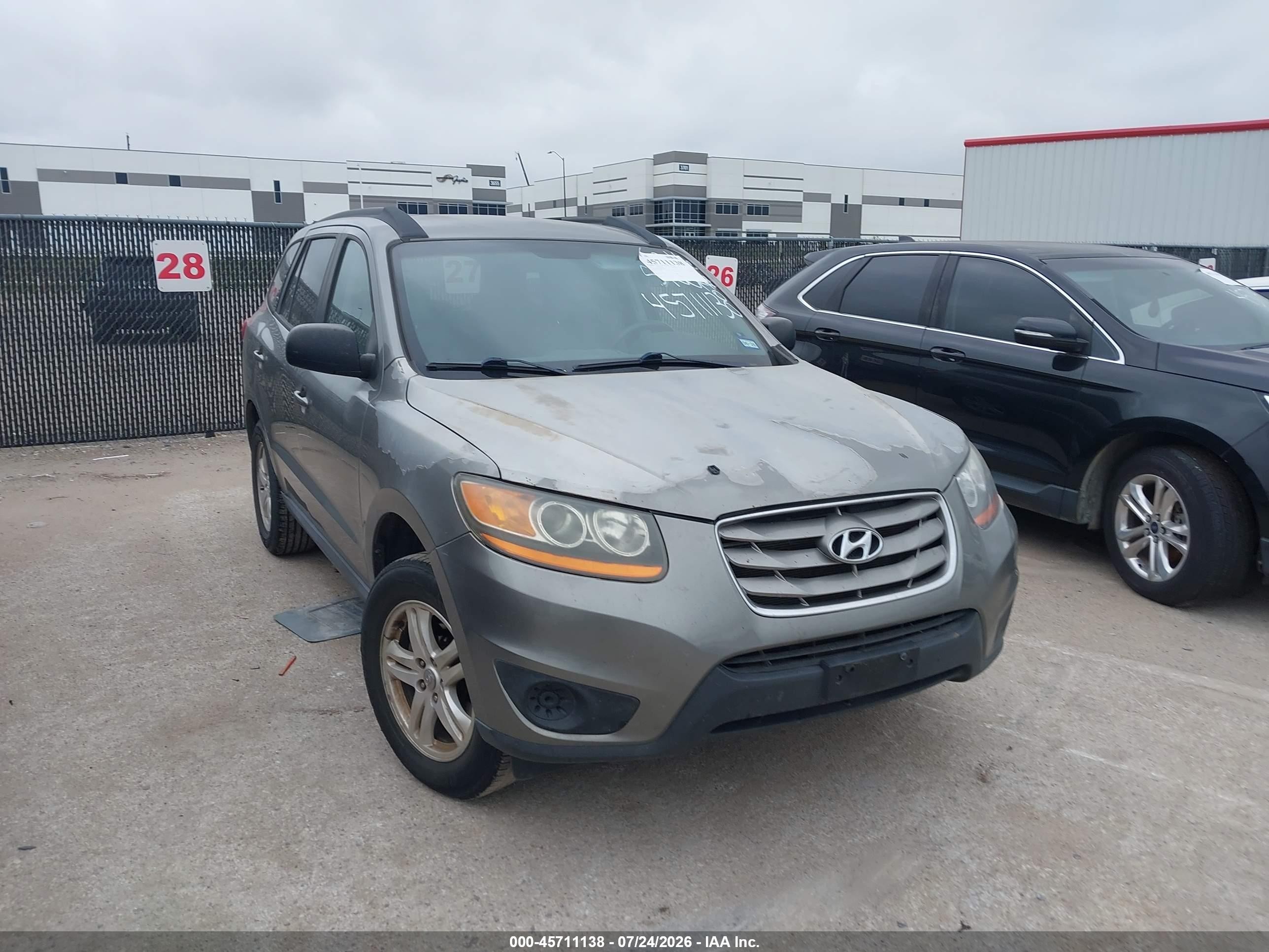 2011 Hyundai Santa Fe Gls Gray vin: 5XYZG3AB9BG045388