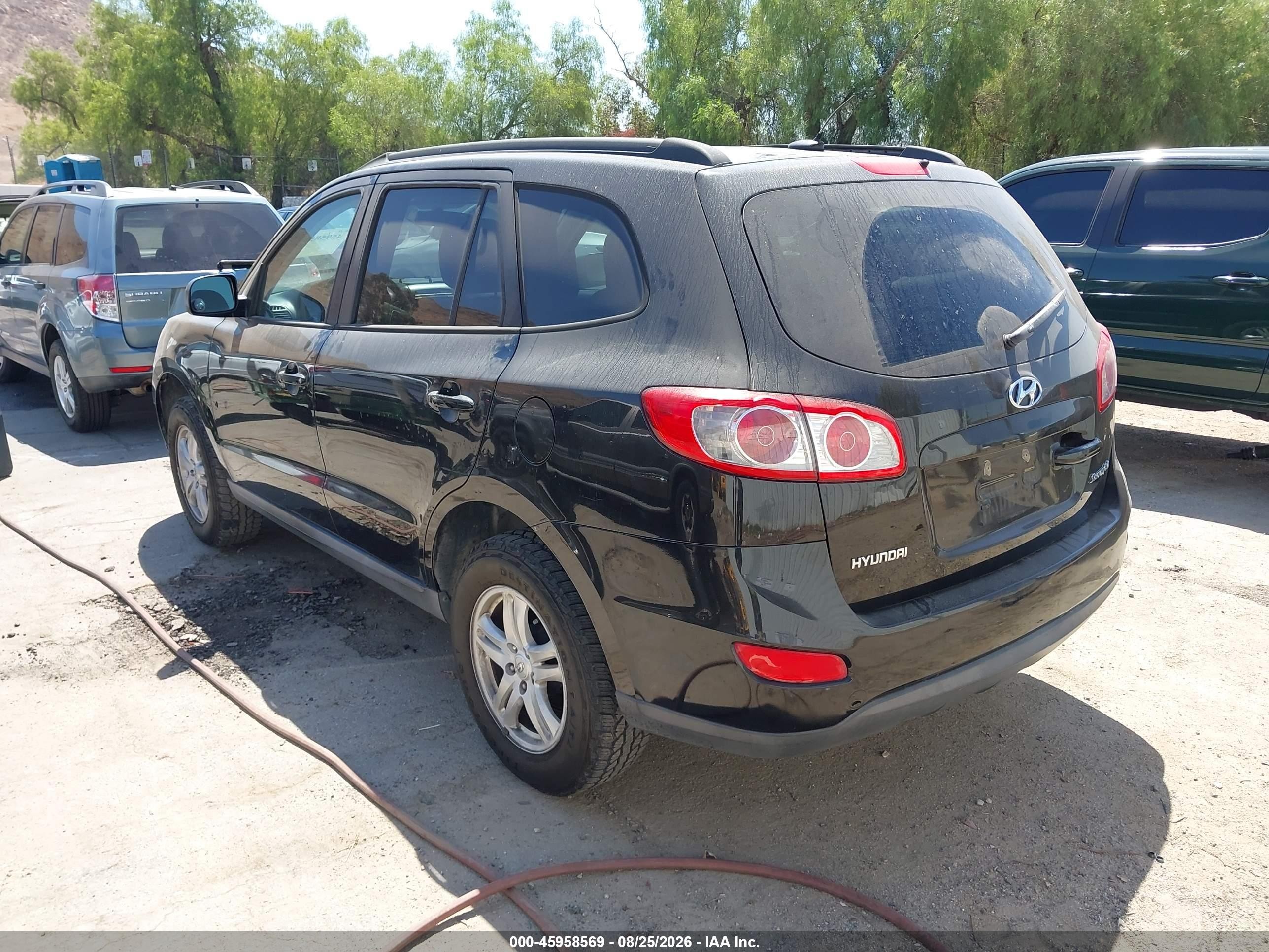2011 Hyundai Santa Fe Gls Black vin: 5XYZG3AB9BG068413