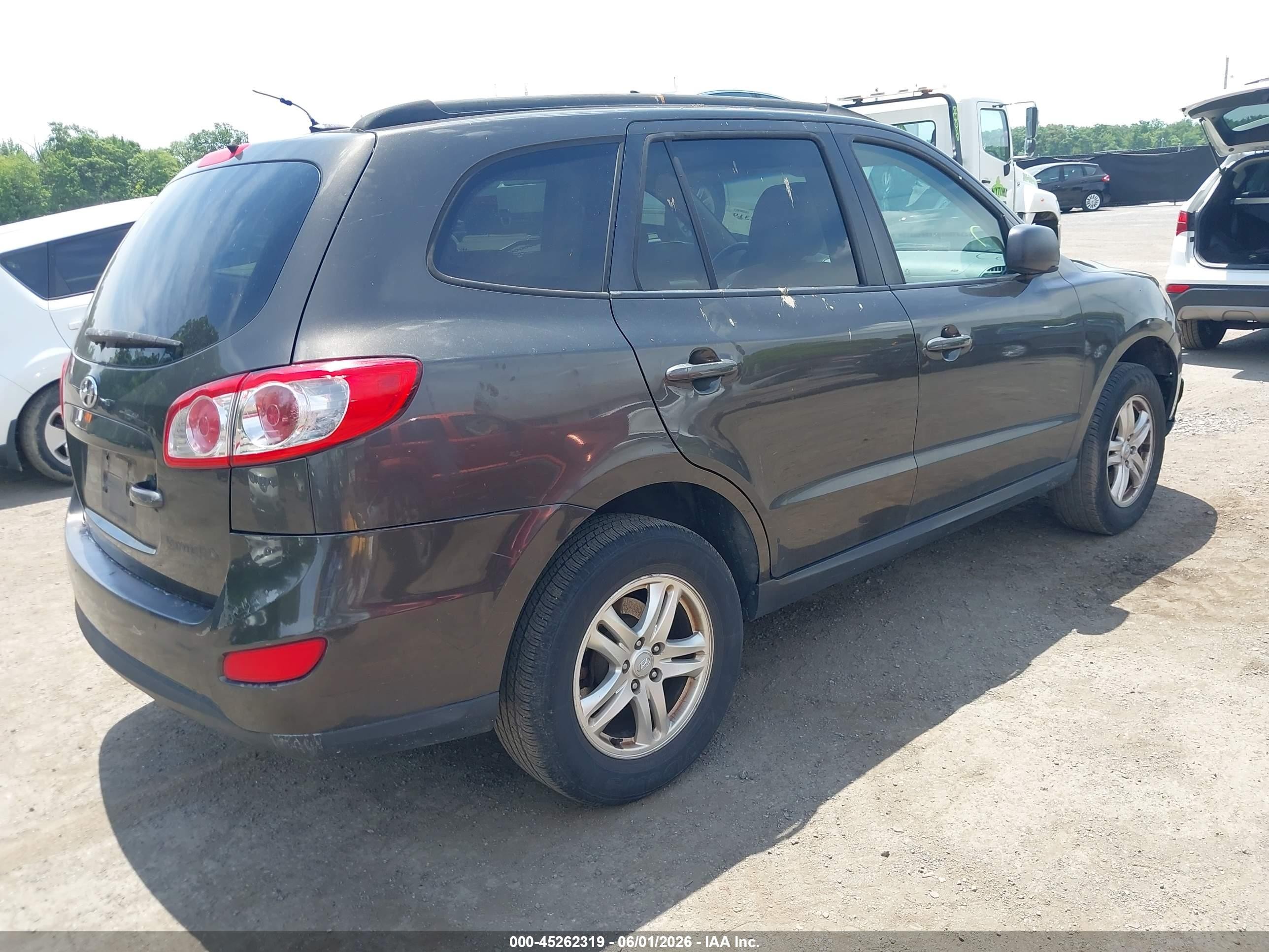 2011 Hyundai Santa Fe Gls Black vin: 5XYZG3AB9BG076141