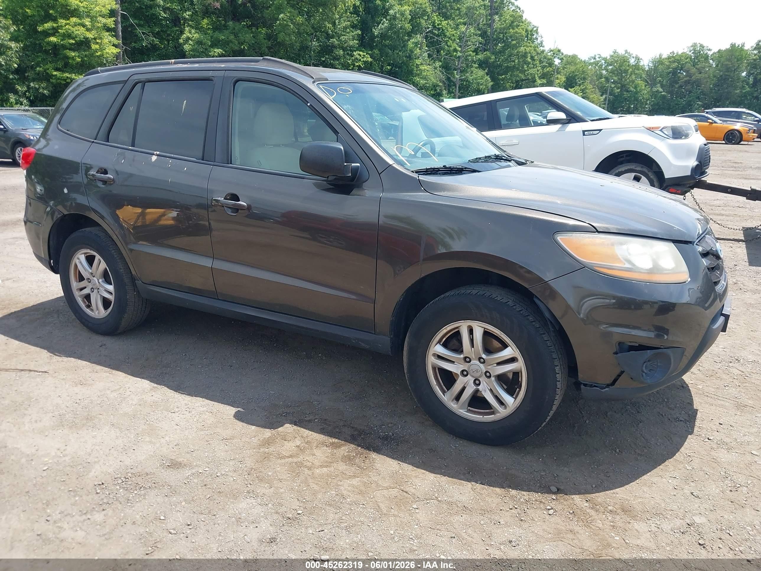 2011 Hyundai Santa Fe Gls Black vin: 5XYZG3AB9BG076141