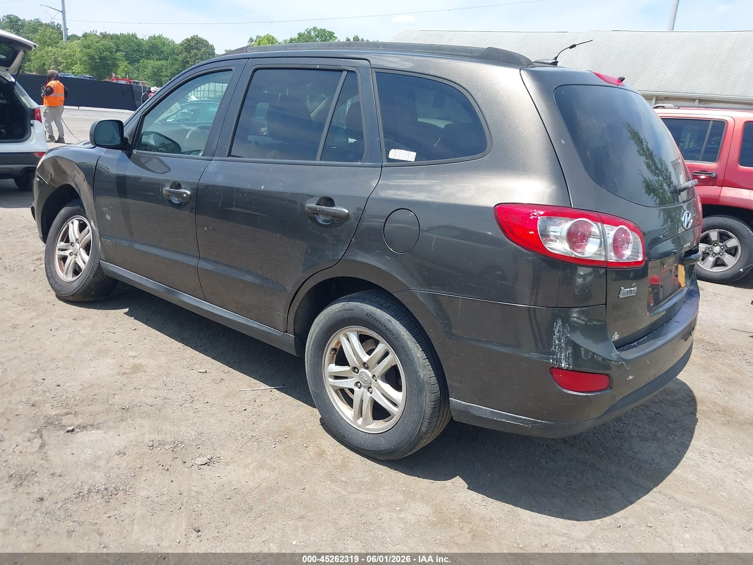 2011 Hyundai Santa Fe Gls Black vin: 5XYZG3AB9BG076141