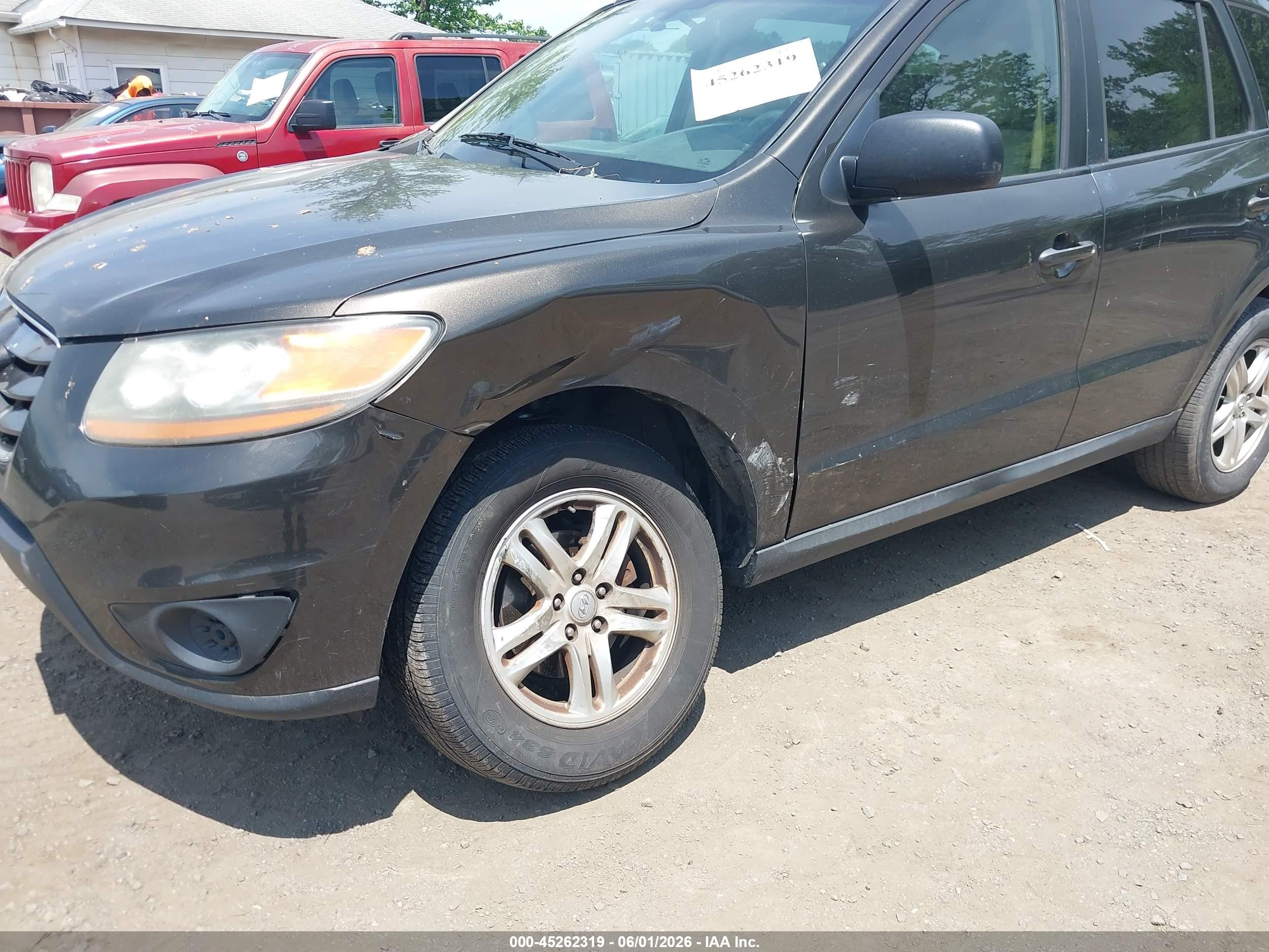 2011 Hyundai Santa Fe Gls Black vin: 5XYZG3AB9BG076141