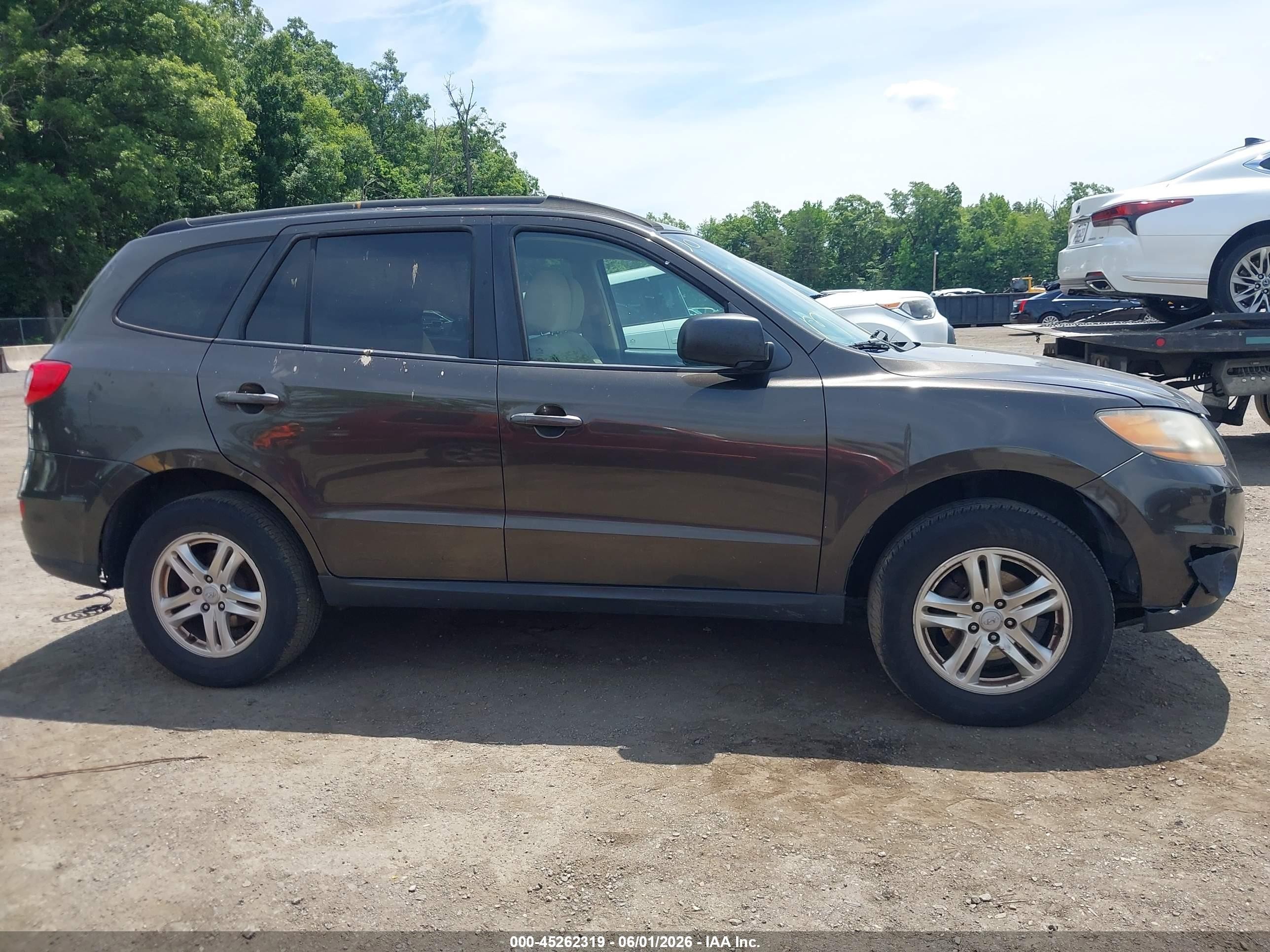 2011 Hyundai Santa Fe Gls Black vin: 5XYZG3AB9BG076141