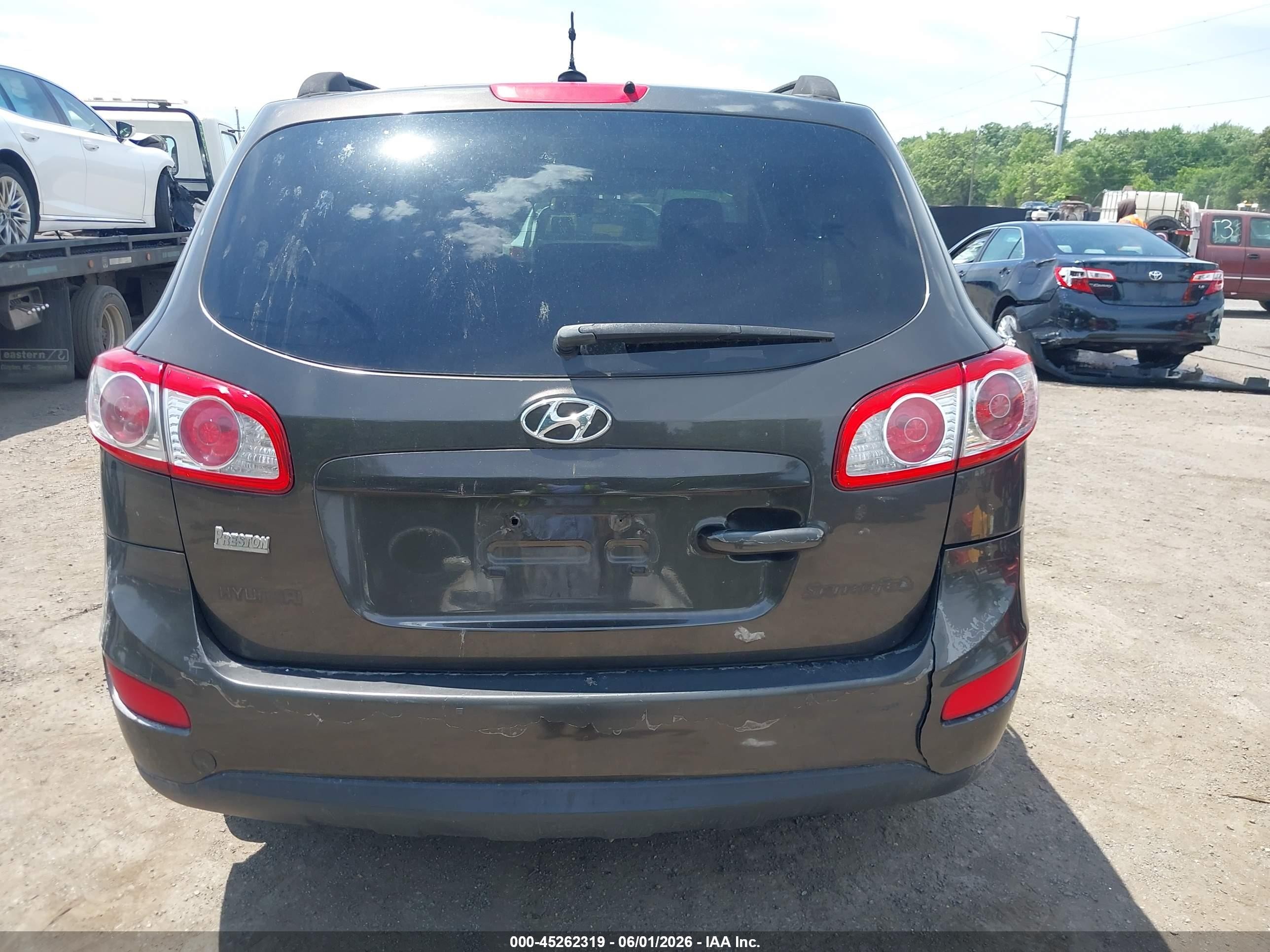 2011 Hyundai Santa Fe Gls Black vin: 5XYZG3AB9BG076141