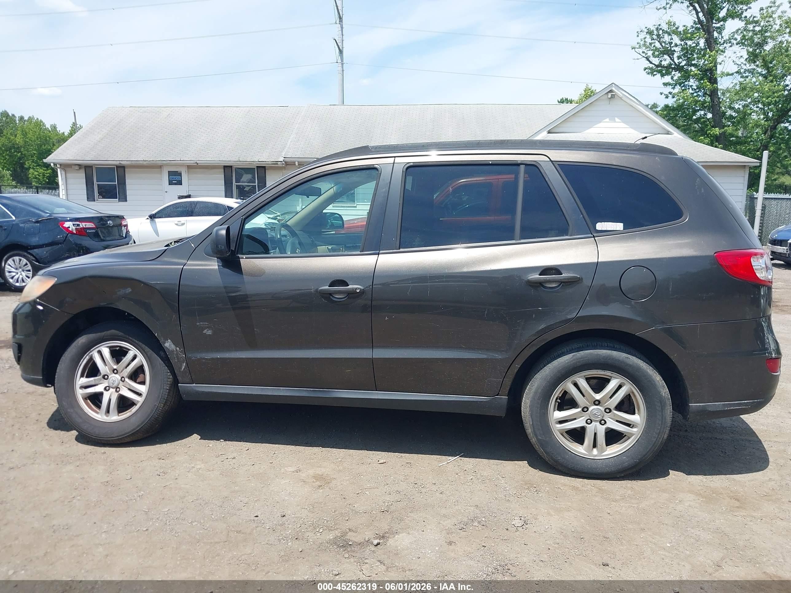 2011 Hyundai Santa Fe Gls Black vin: 5XYZG3AB9BG076141