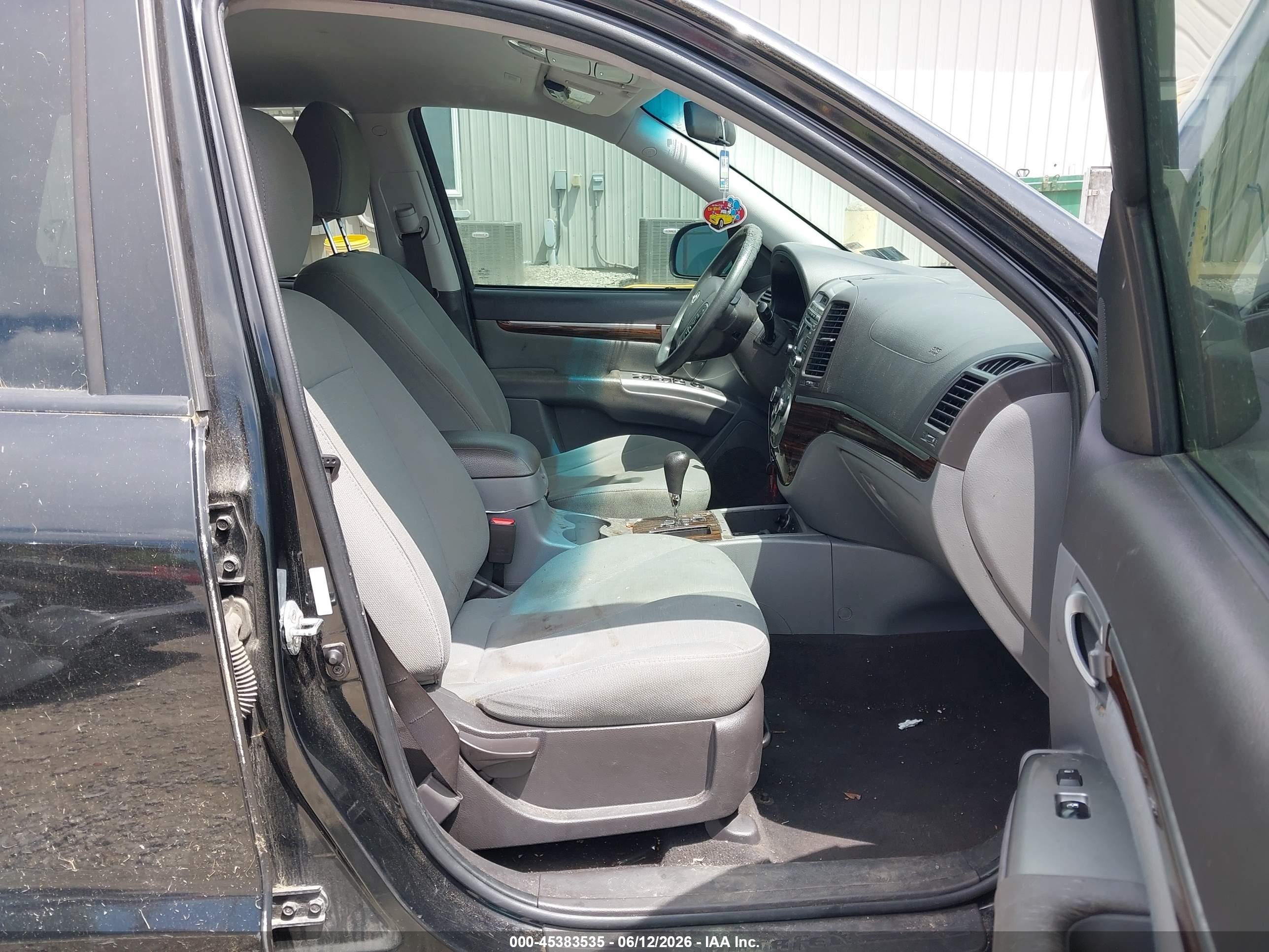 2012 Hyundai Santa Fe Gls Black vin: 5XYZG3AB9CG099517