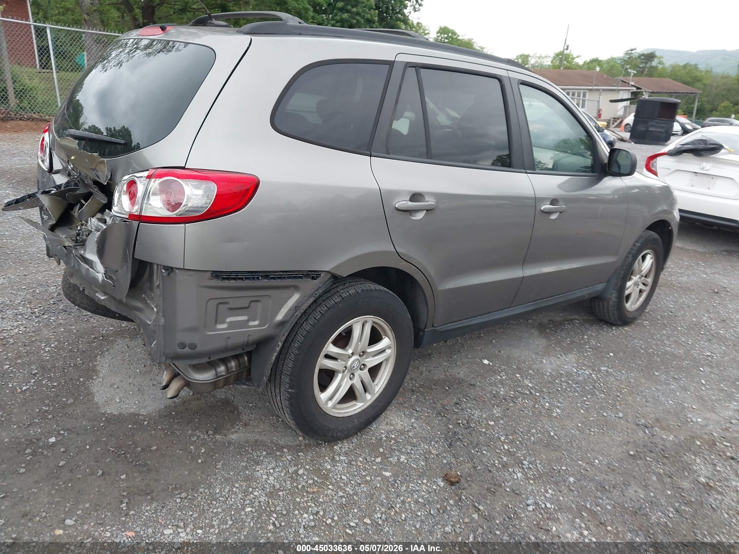 2012 Hyundai Santa Fe Gls Gray vin: 5XYZG3AB9CG101251