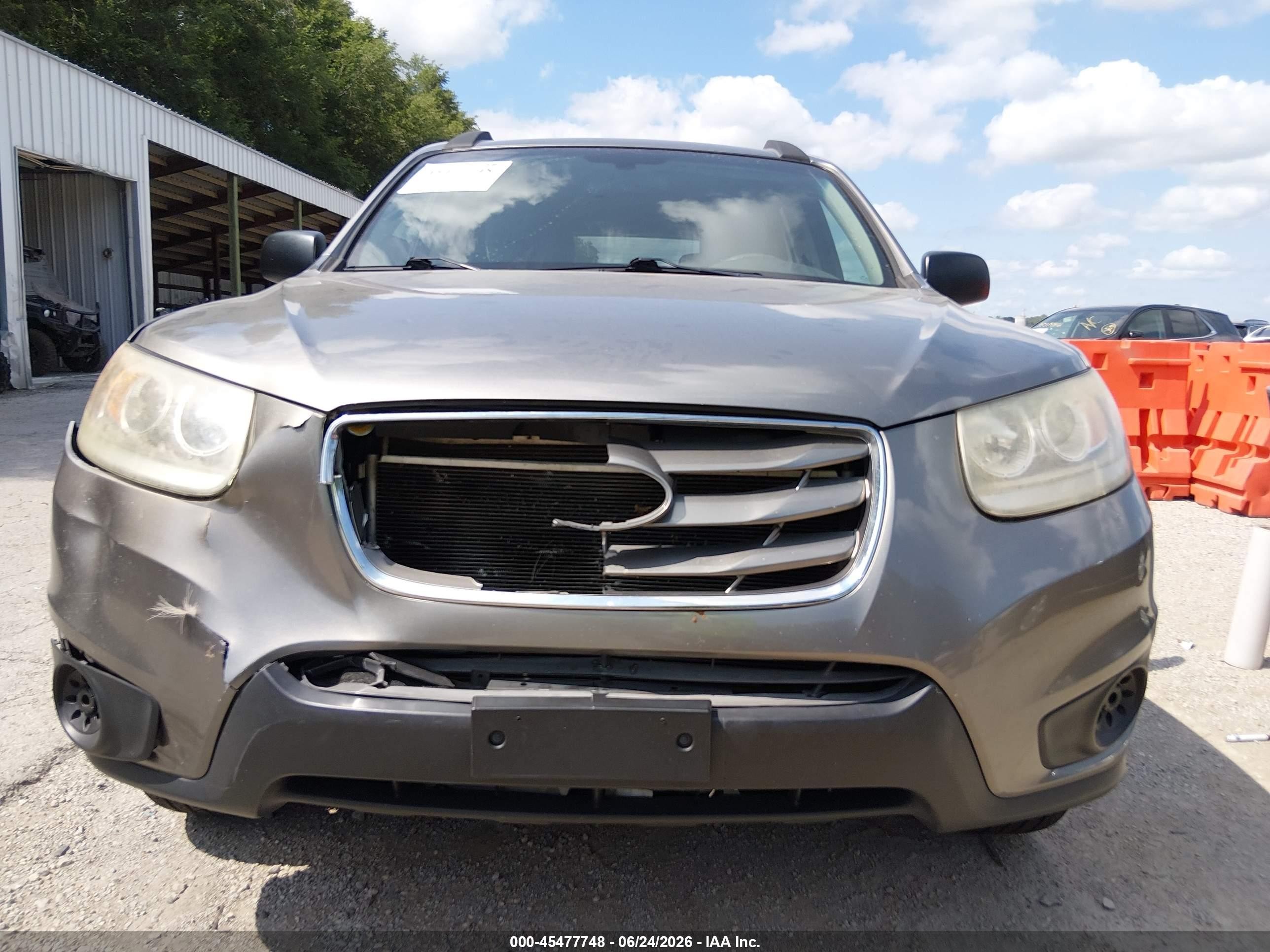 2012 Hyundai Santa Fe Gls Серый vin: 5XYZG3AB9CG126506