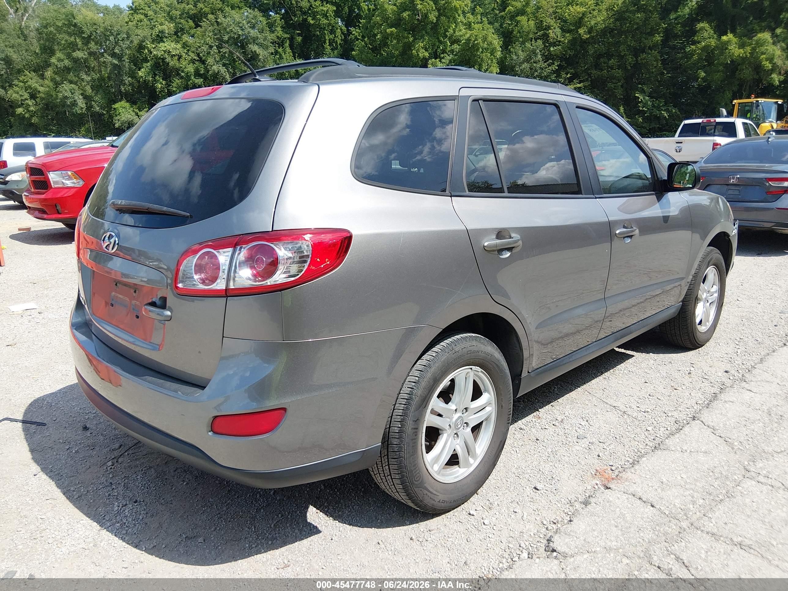 2012 Hyundai Santa Fe Gls Серый vin: 5XYZG3AB9CG126506