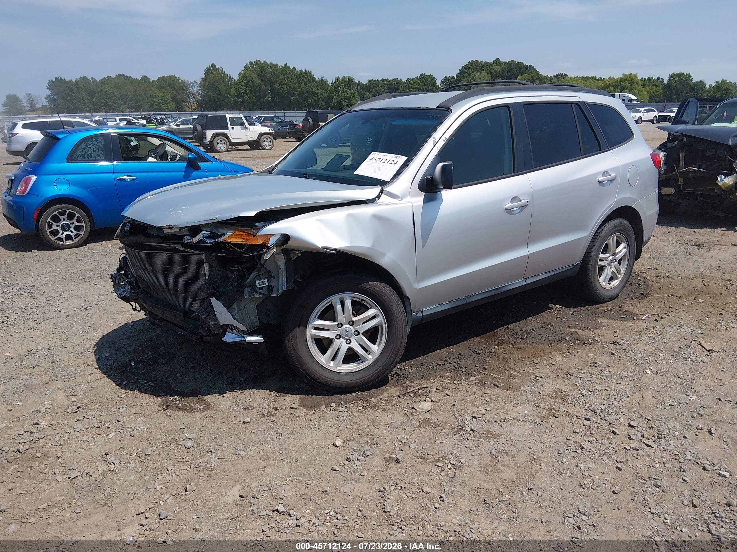2012 Hyundai Santa Fe Gls Silver vin: 5XYZG3AB9CG161823