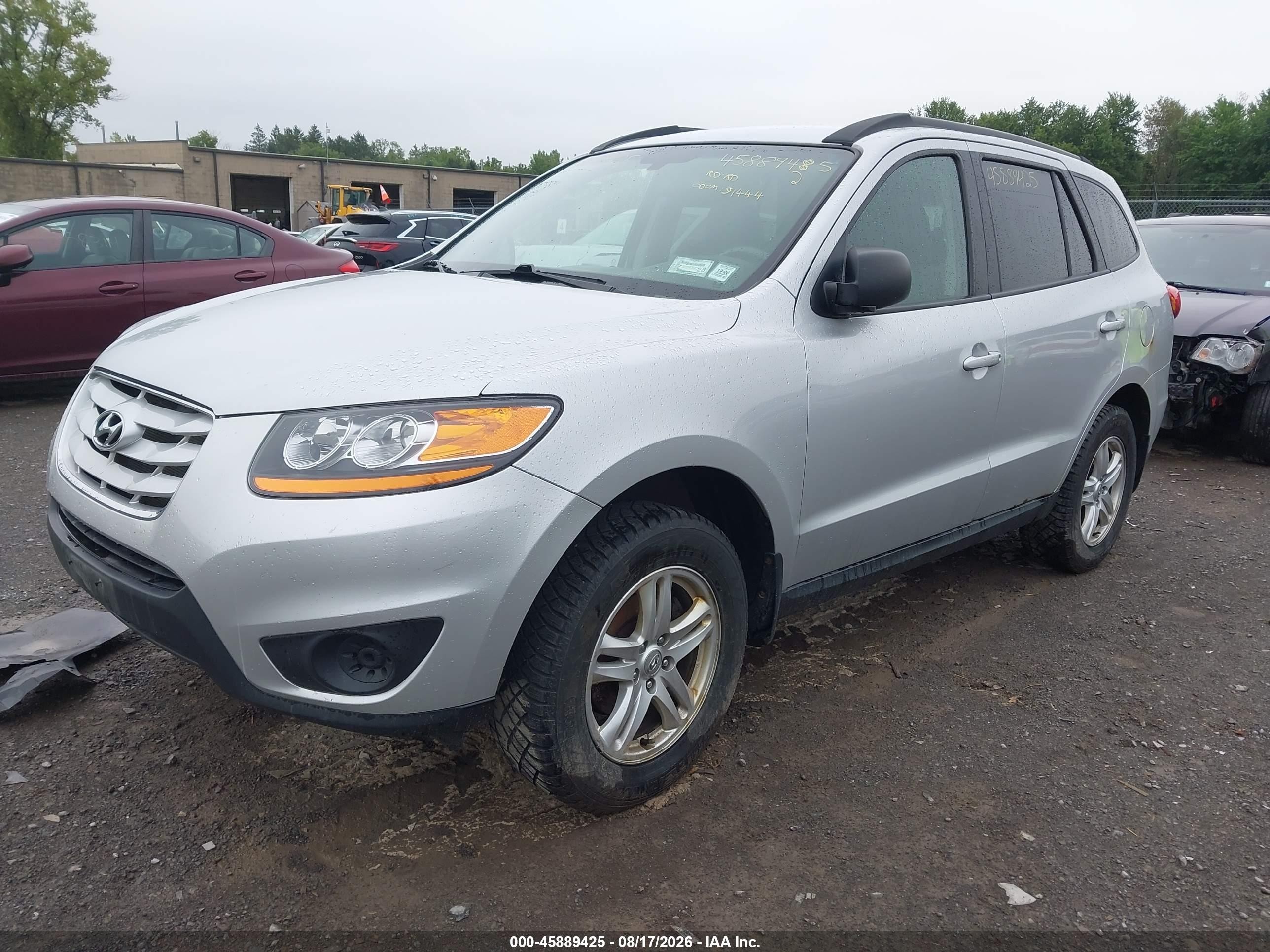 2011 Hyundai Santa Fe Gls Silver vin: 5XYZG3ABXBG083485