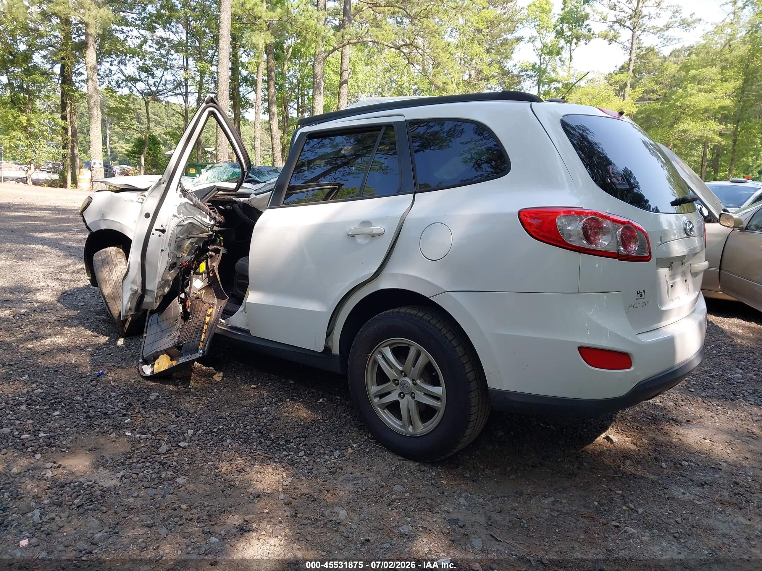 2011 Hyundai Santa Fe Gls V6 White vin: 5XYZG4AG0BG013608