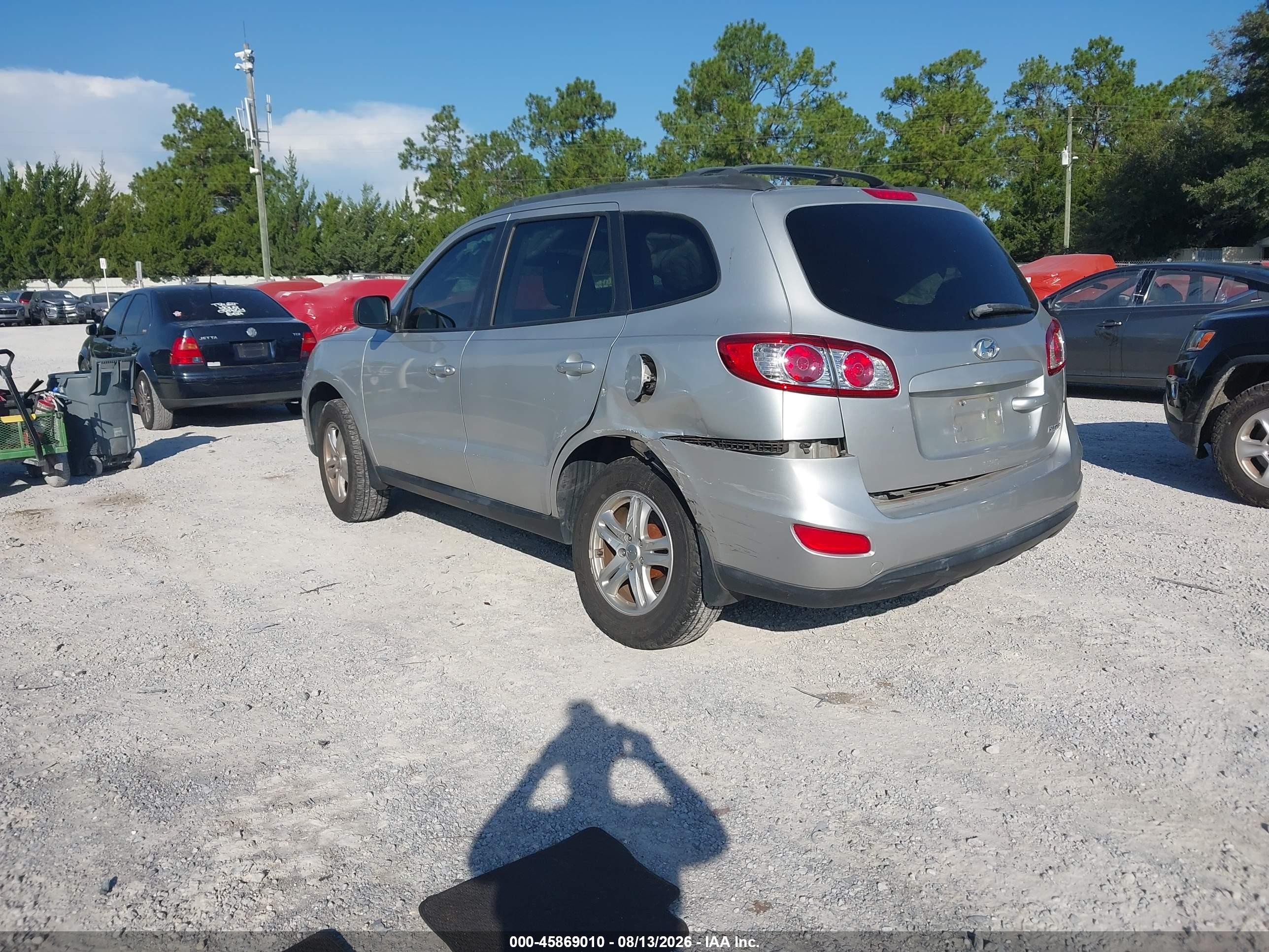 2012 Hyundai Santa Fe Gls V6 Silver vin: 5XYZG4AG3CG144453